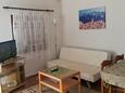 Obývací pokoj Ždrelac, Obývací pokoj v ubytování typu apartment, s klimatizací.