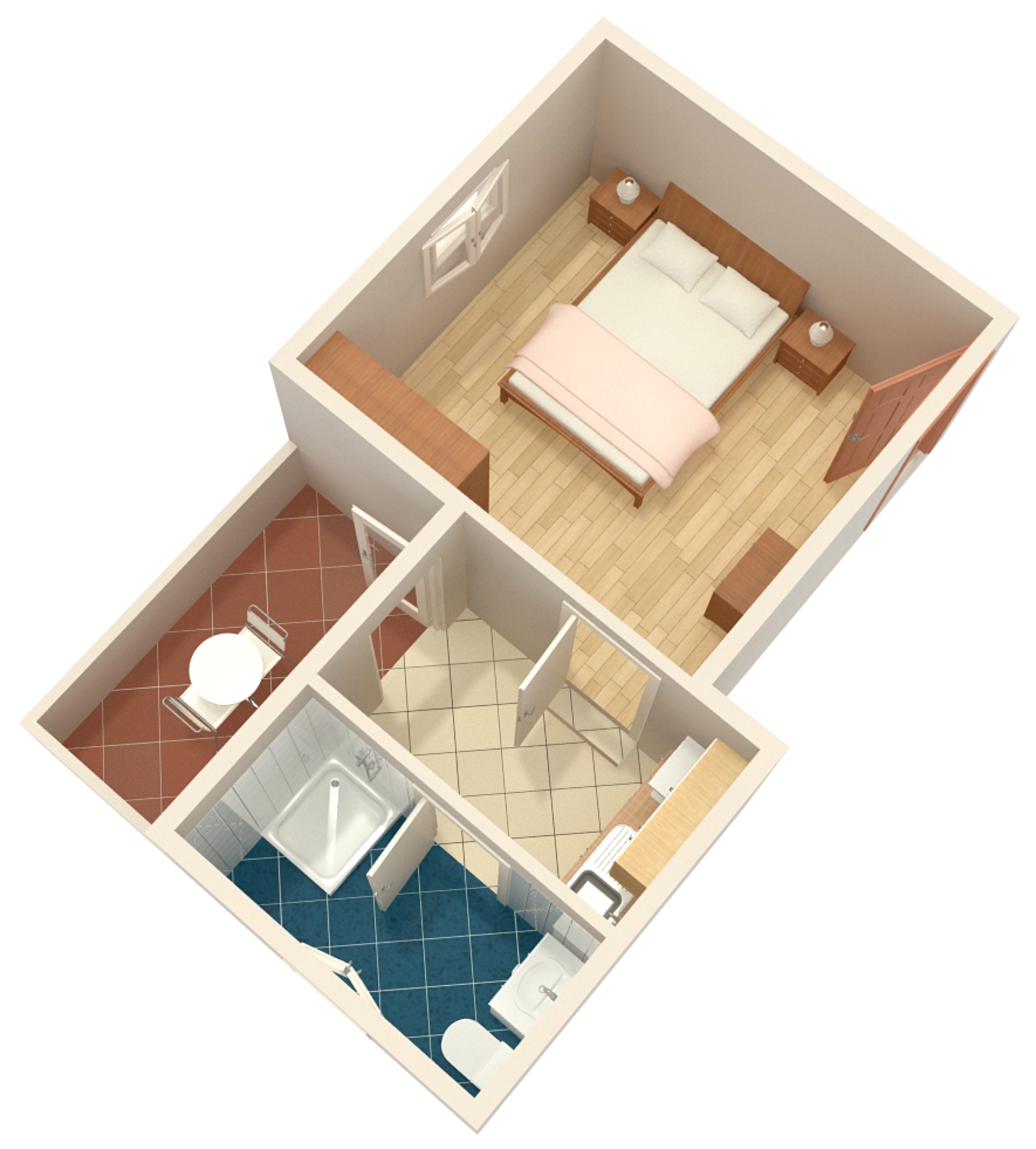 One bedroom apartment with terrace and sea view Susak, Lošinj  A-b