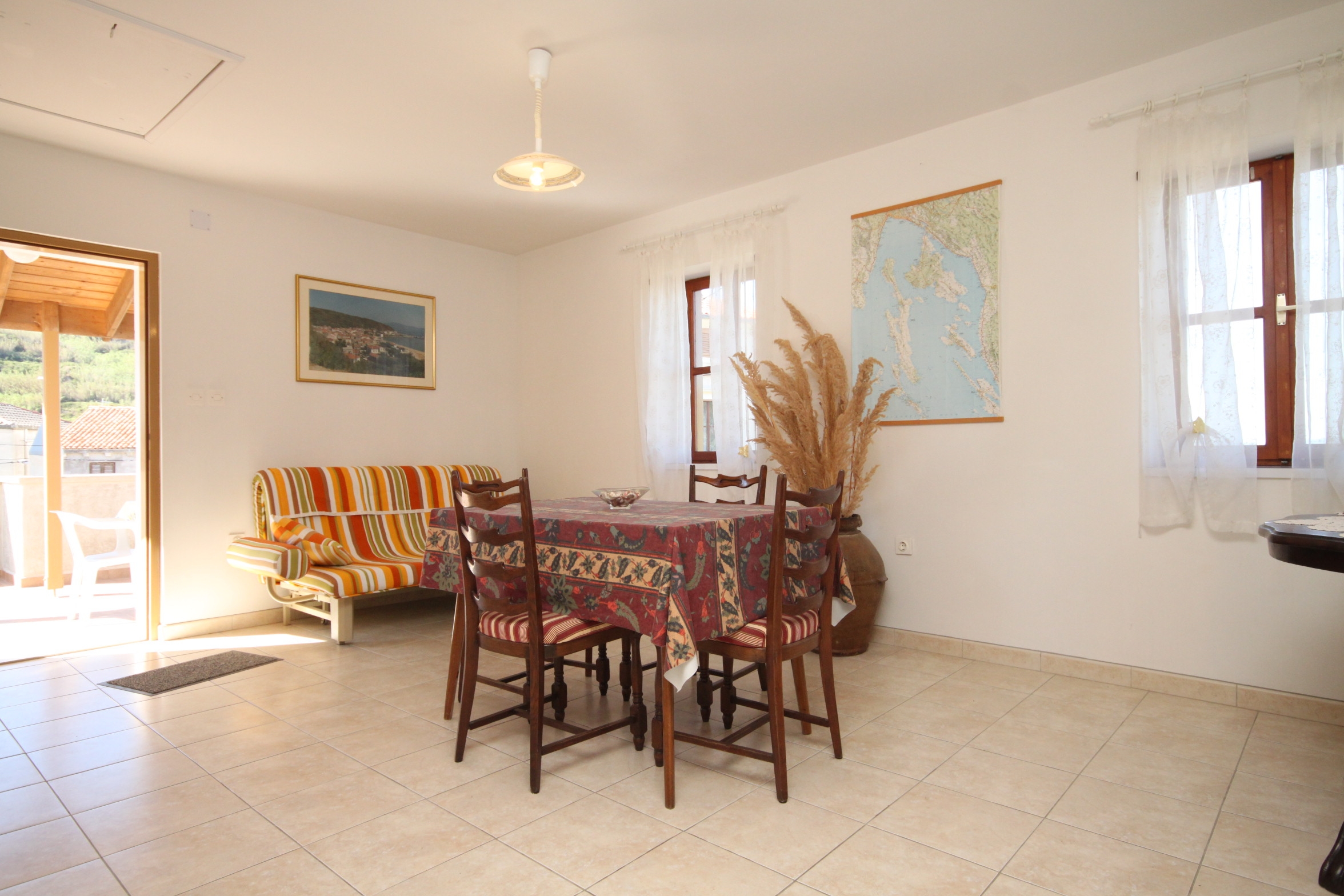 Two bedroom apartment with terrace and sea view Susak, Lošinj  A-e