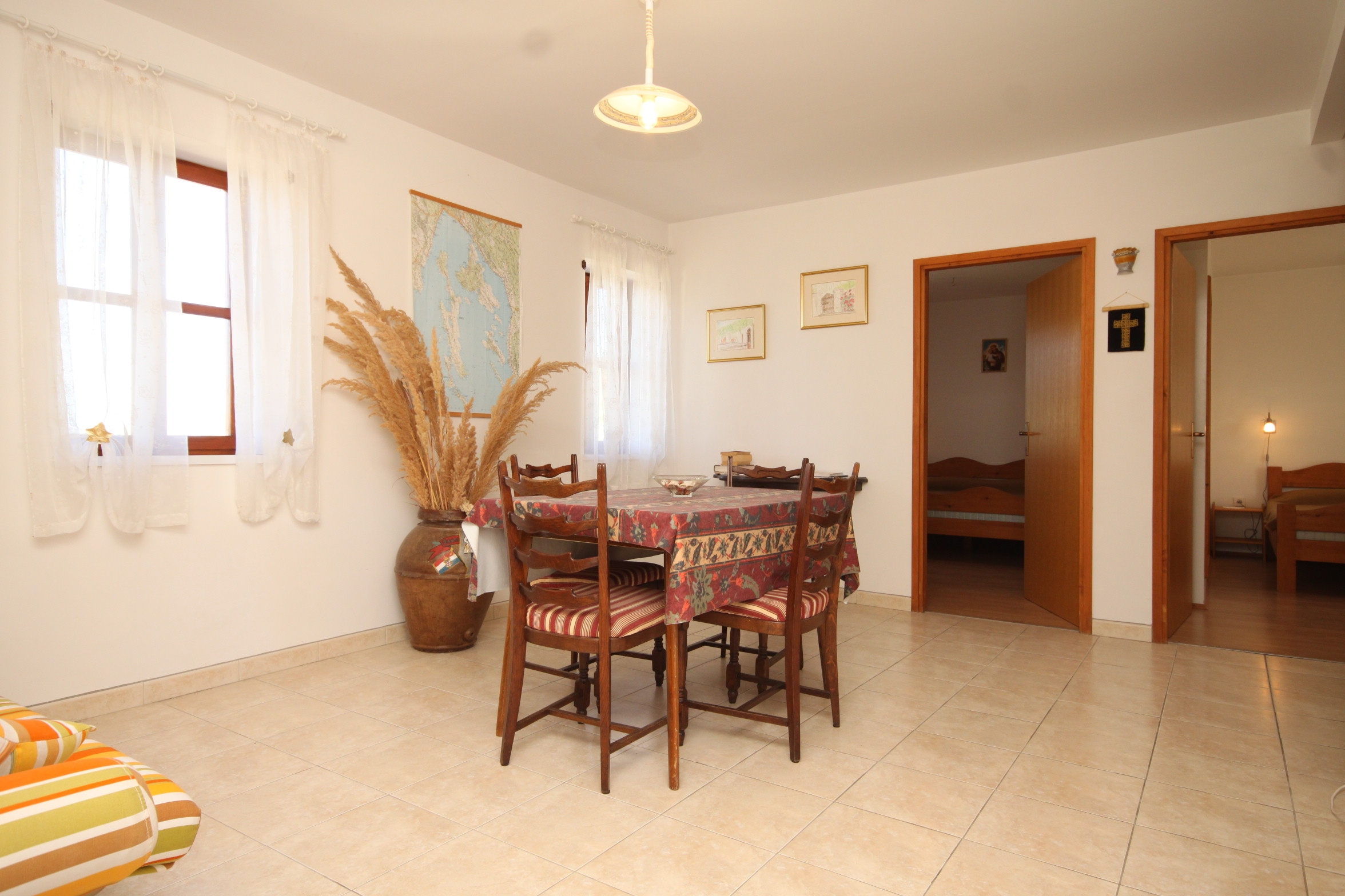 Two bedroom apartment with terrace and sea view Susak, Lošinj  A-e