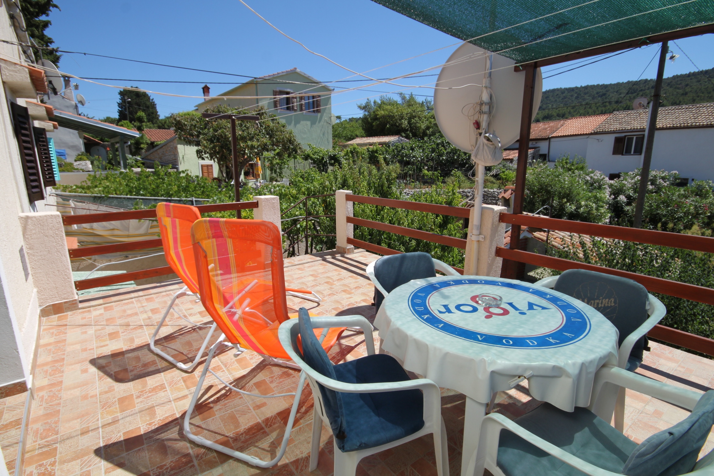 One bedroom apartment with terrace and sea view Veli Lošinj, Lošinj  A-a