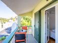 Sali, Balkon in the apartment, with a sea view en WiFi.