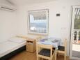 Dining room Sali, Dining room in the studio-apartment, air condition available, (pet friendly) and WiFi.