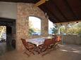 Lavdara, Terrasse dans l’hébergement en type house, avec la vue sur la mer et animaux acceptés.