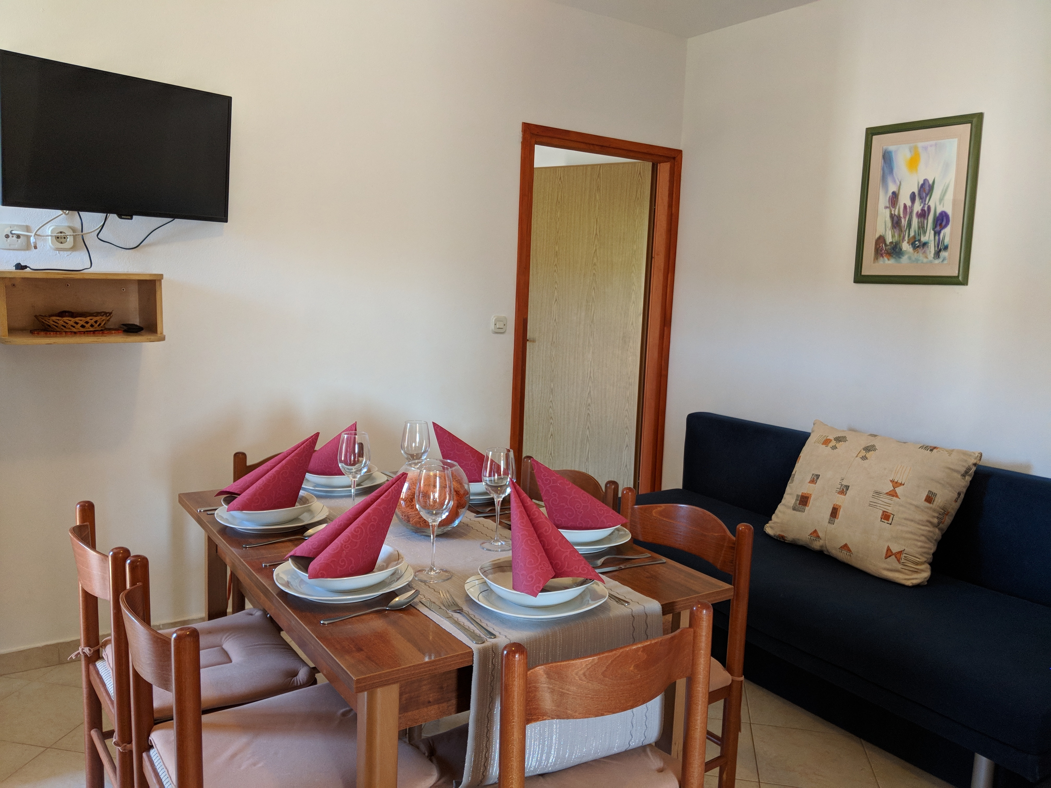 Two bedroom apartment with terrace and sea view Dobropoljana, Pašman (A-8198-b)