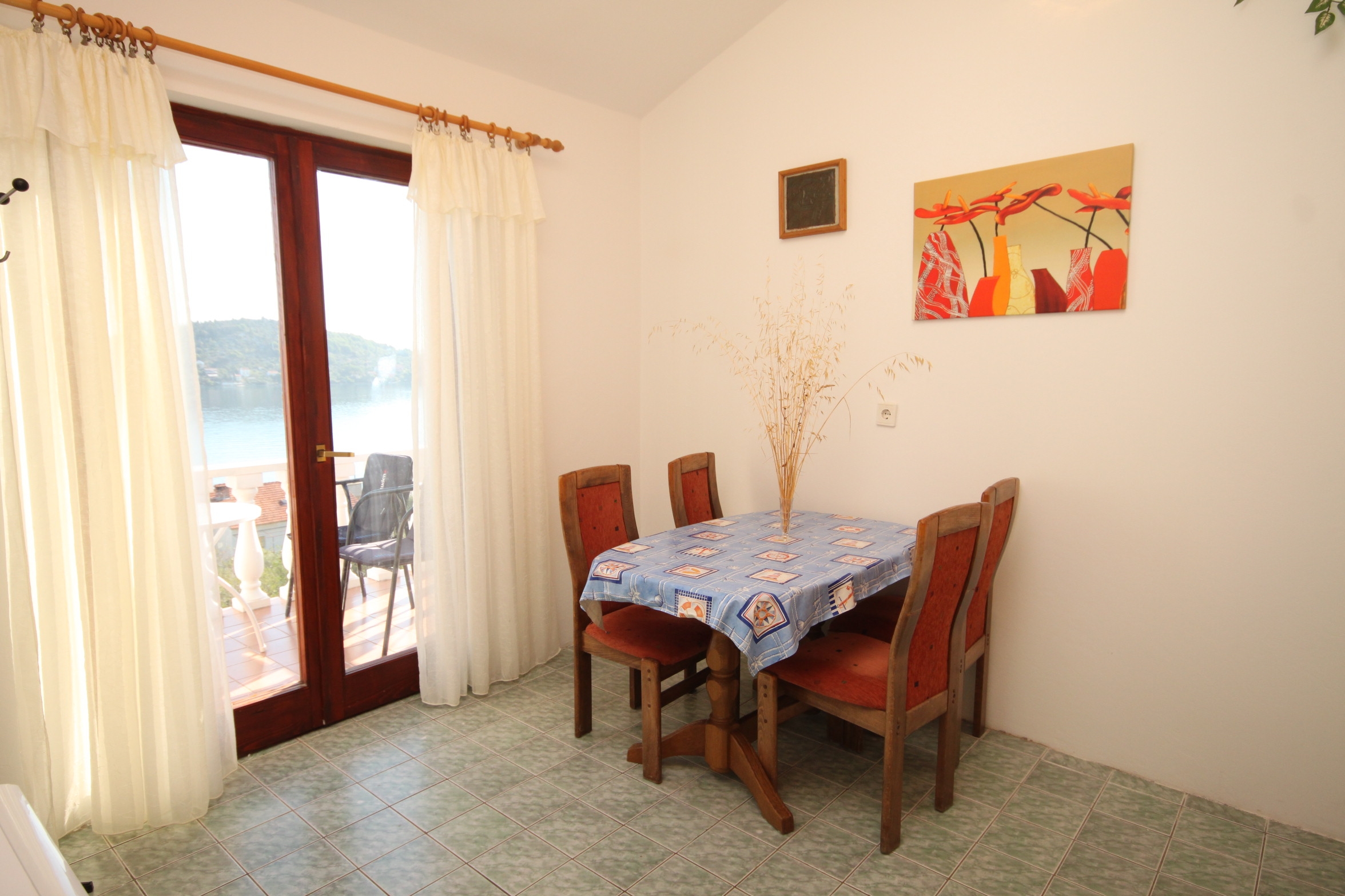 One bedroom apartment with terrace and sea view Kali, Ugljan (A-8202-b)