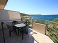 Banj, Terrasse dans l’hébergement en type apartment, avec la vue sur la mer et WiFi.