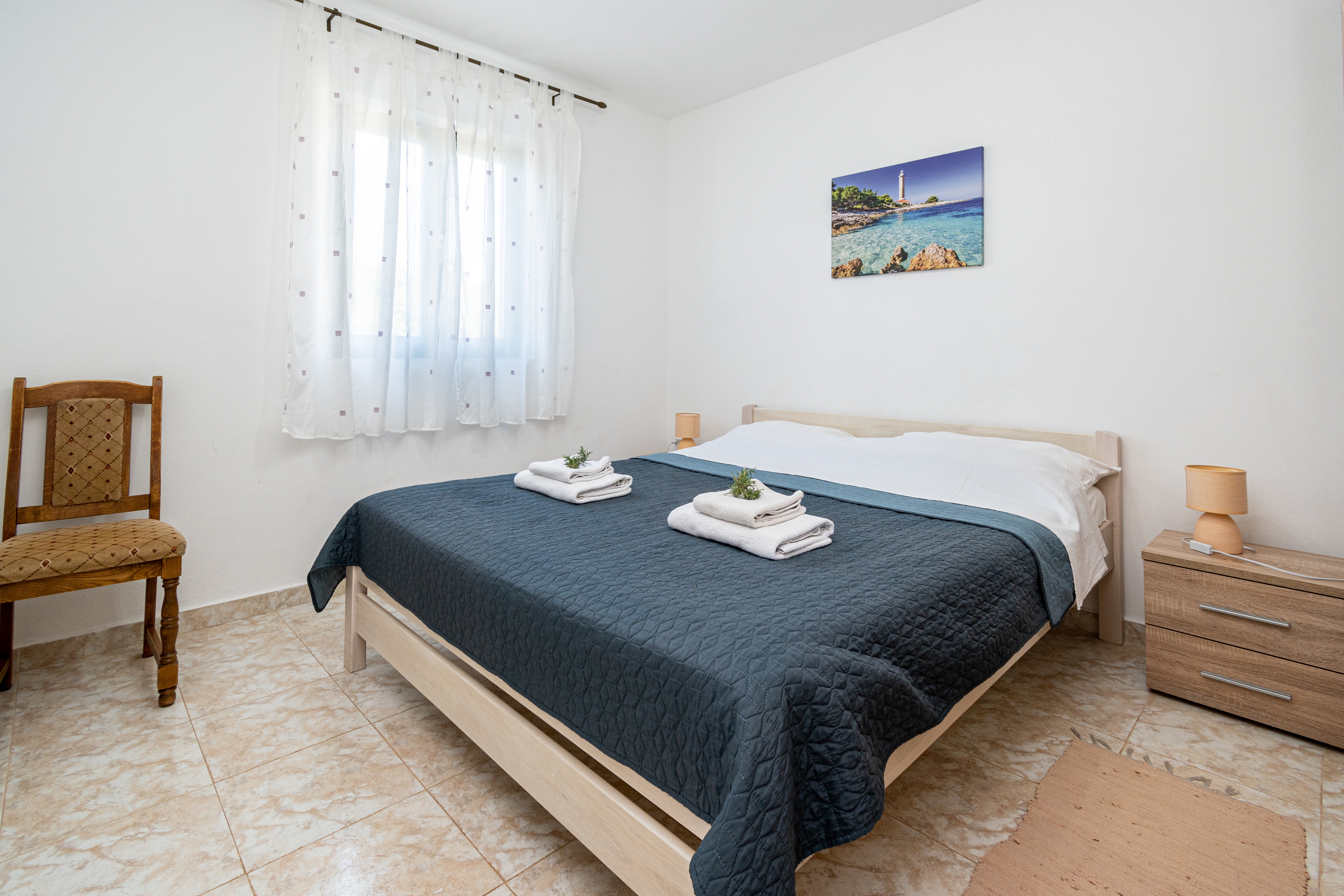 Three bedroom house with terrace and sea view Cove Soline, Pašman  K