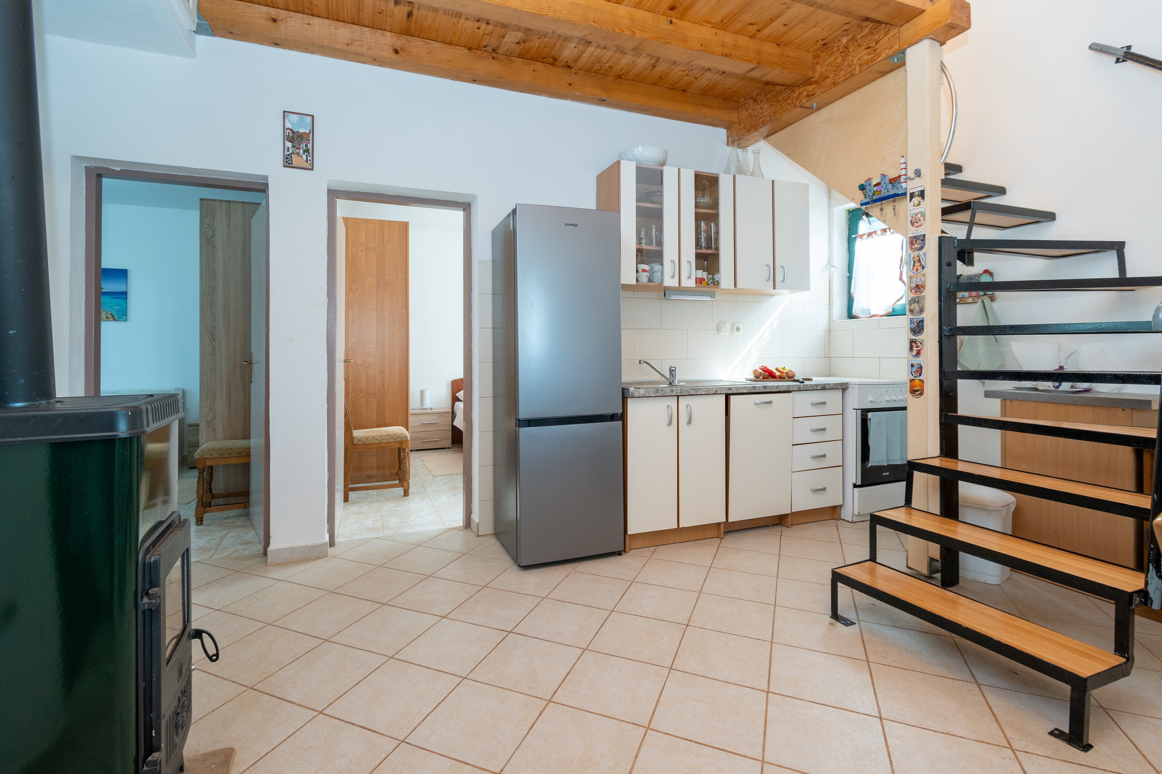 Three bedroom house with terrace and sea view Cove Soline, Pašman  K