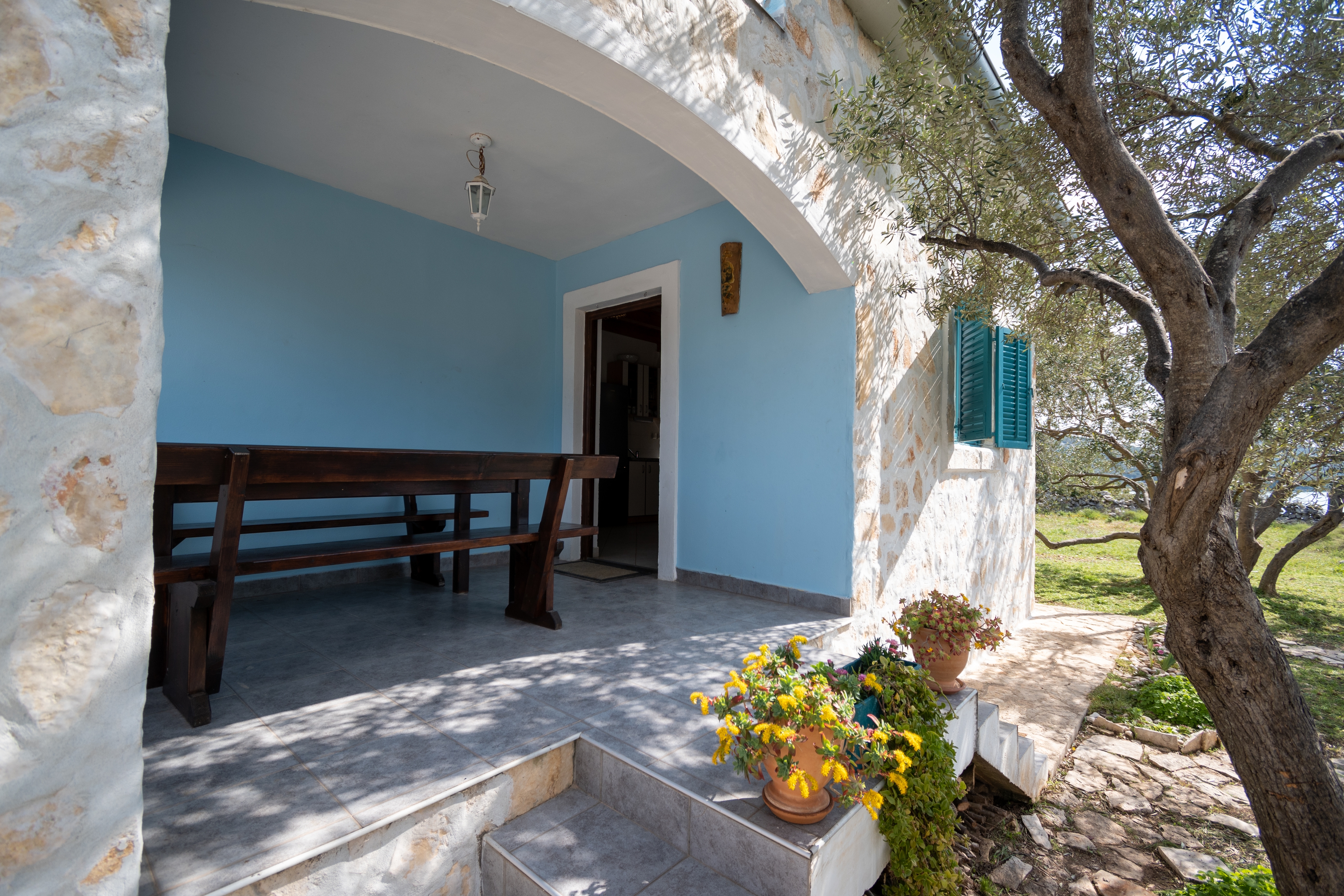 Three bedroom house with terrace and sea view Cove Soline, Pašman  K