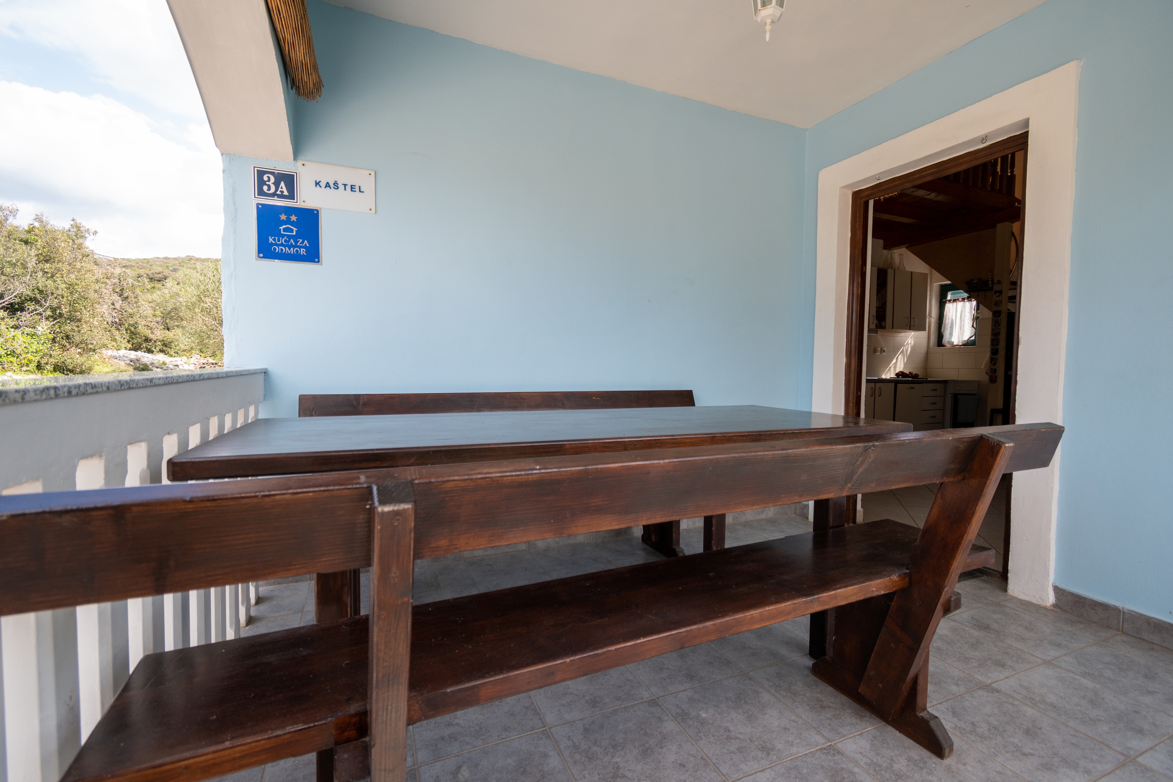 Three bedroom house with terrace and sea view Cove Soline, Pašman  K