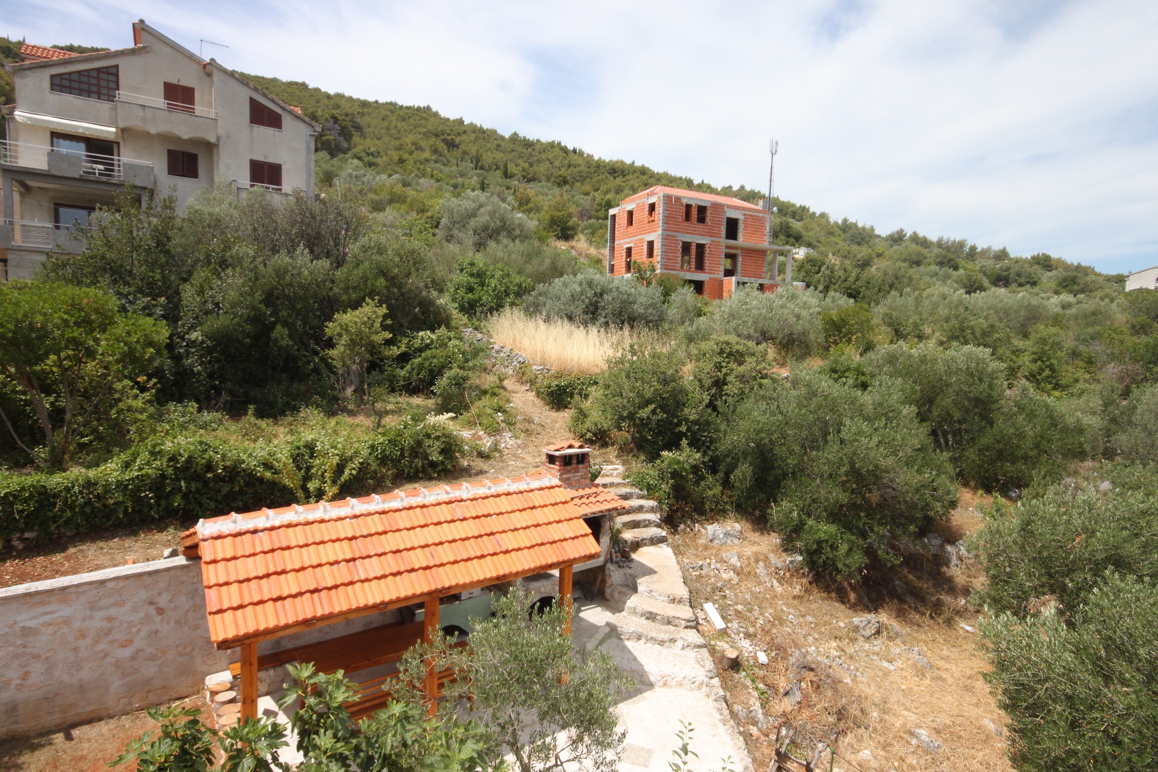Comfortable and spacious apartment with terrace and sea view Kali, Ugljan  A-a