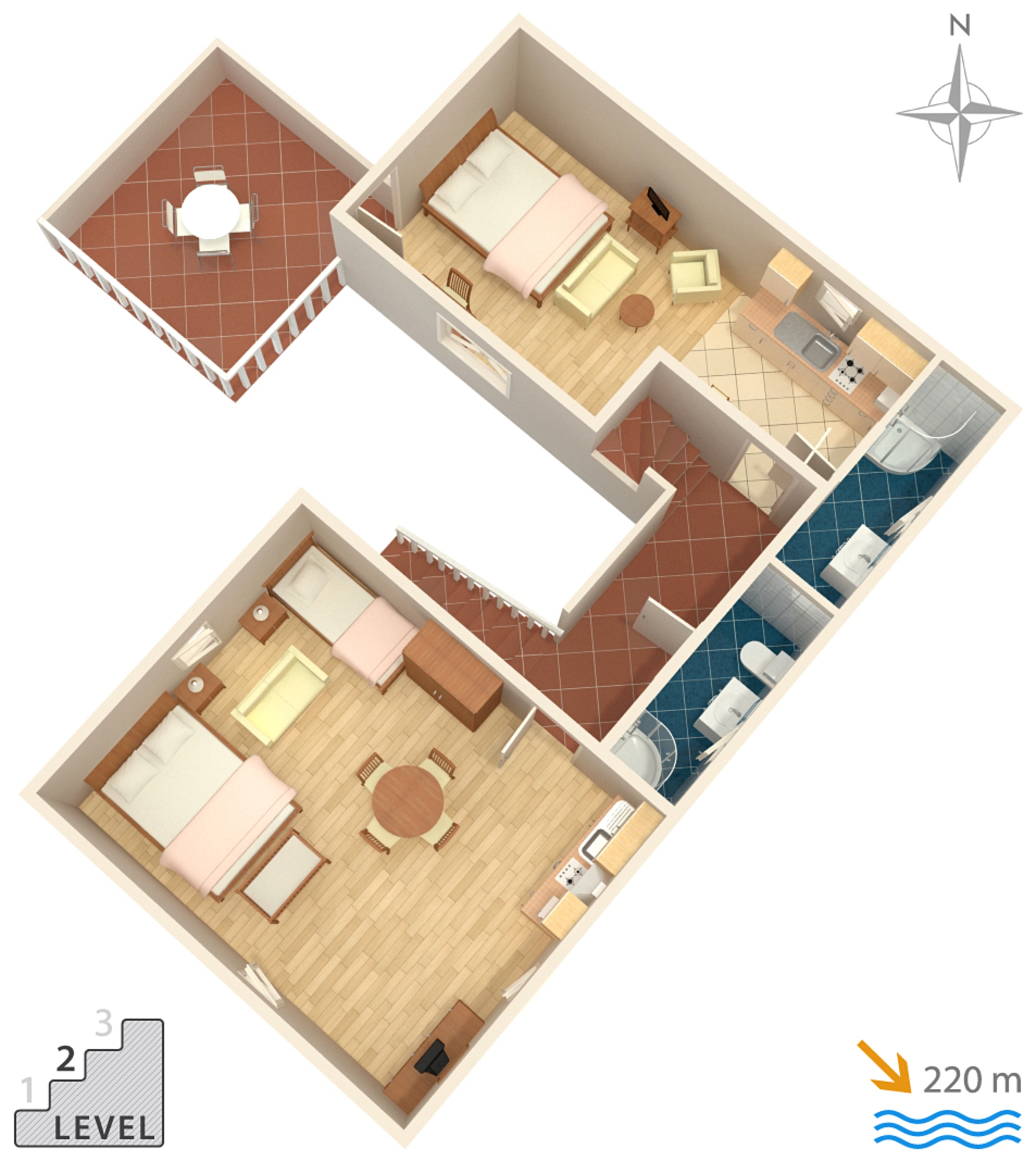 Four bedroom house with terrace and sea view Kukljica, Ugljan  K