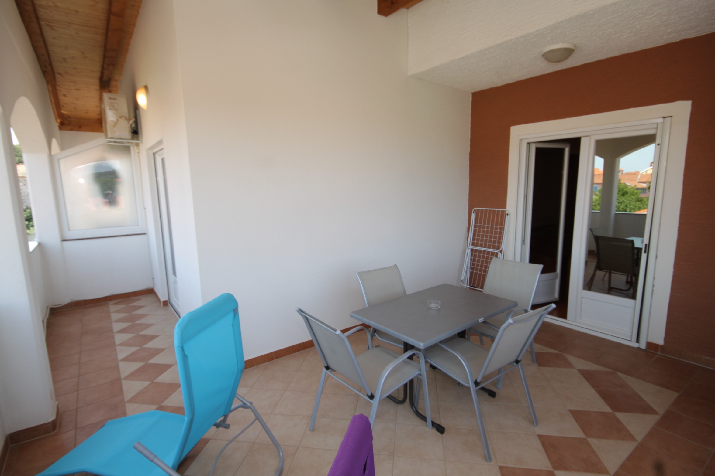Two bedroom apartment with terrace and sea view Kukljica, Ugljan  A-c