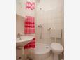 Koupelna Preko, Koupelna v ubytování typu studio-apartment, domácí mazlíčci povoleni.