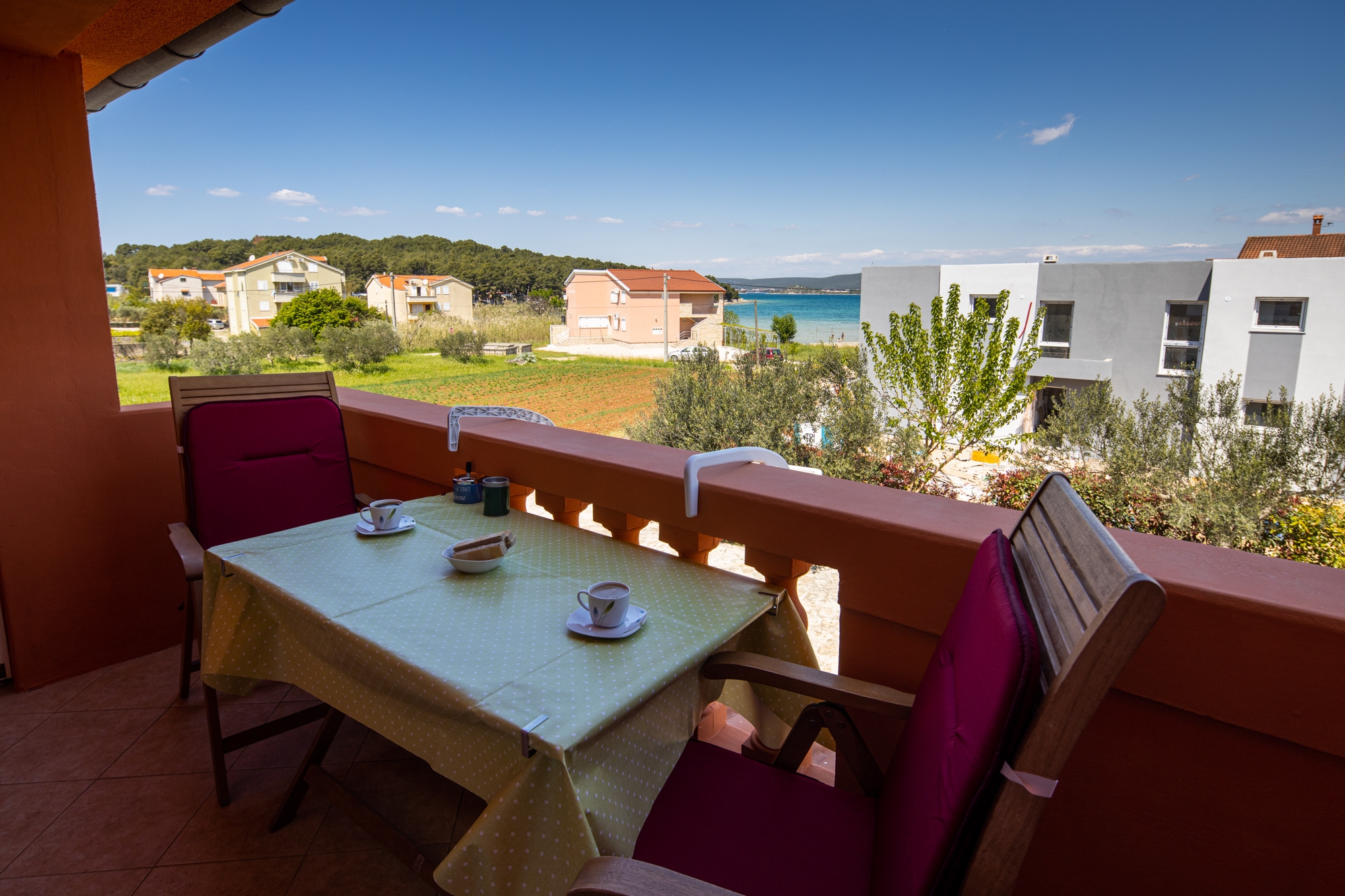 One bedroom apartment with terrace and sea view Pašman (A-8274-b)