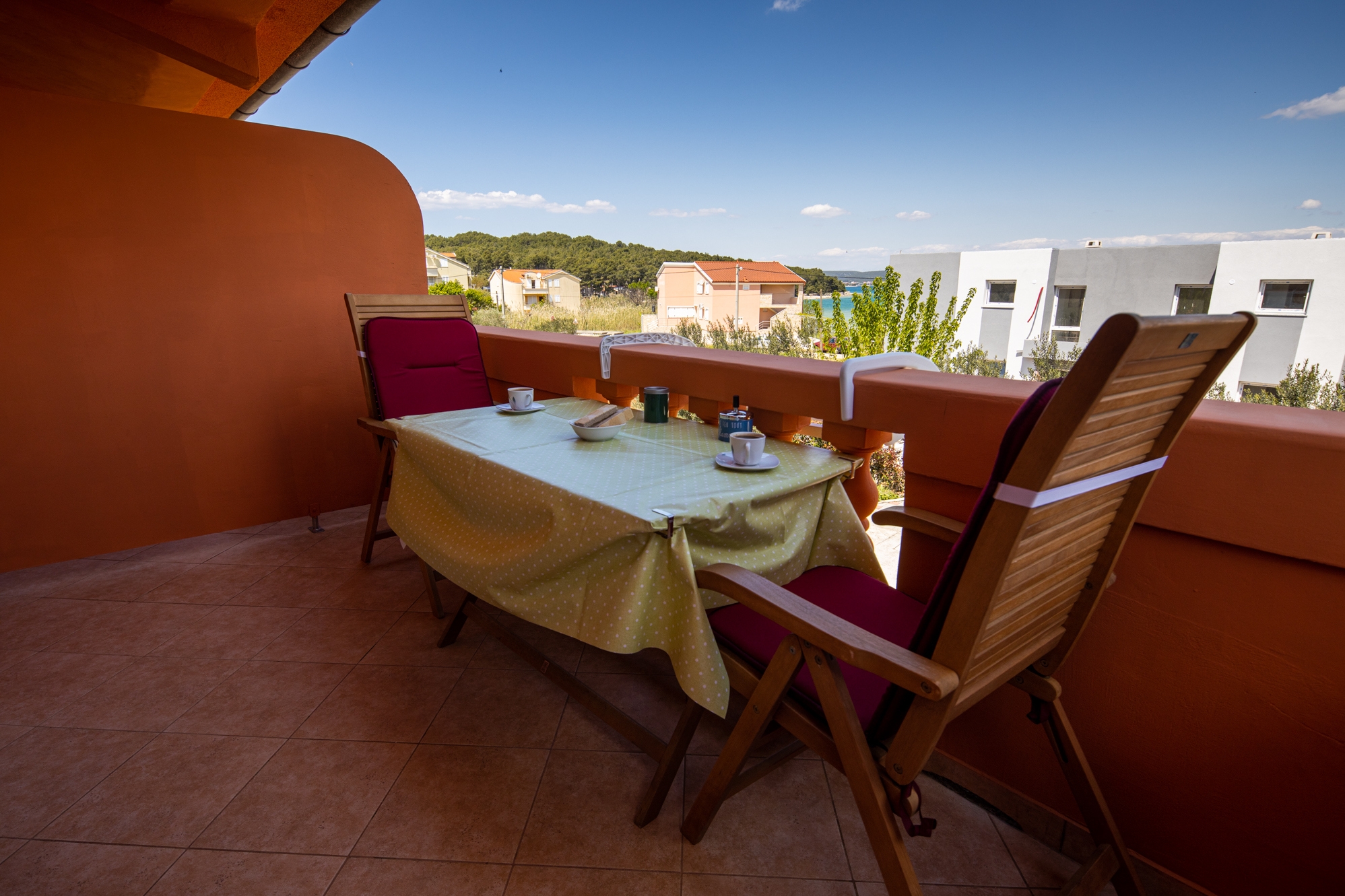 One bedroom apartment with terrace and sea view Pašman  A-c