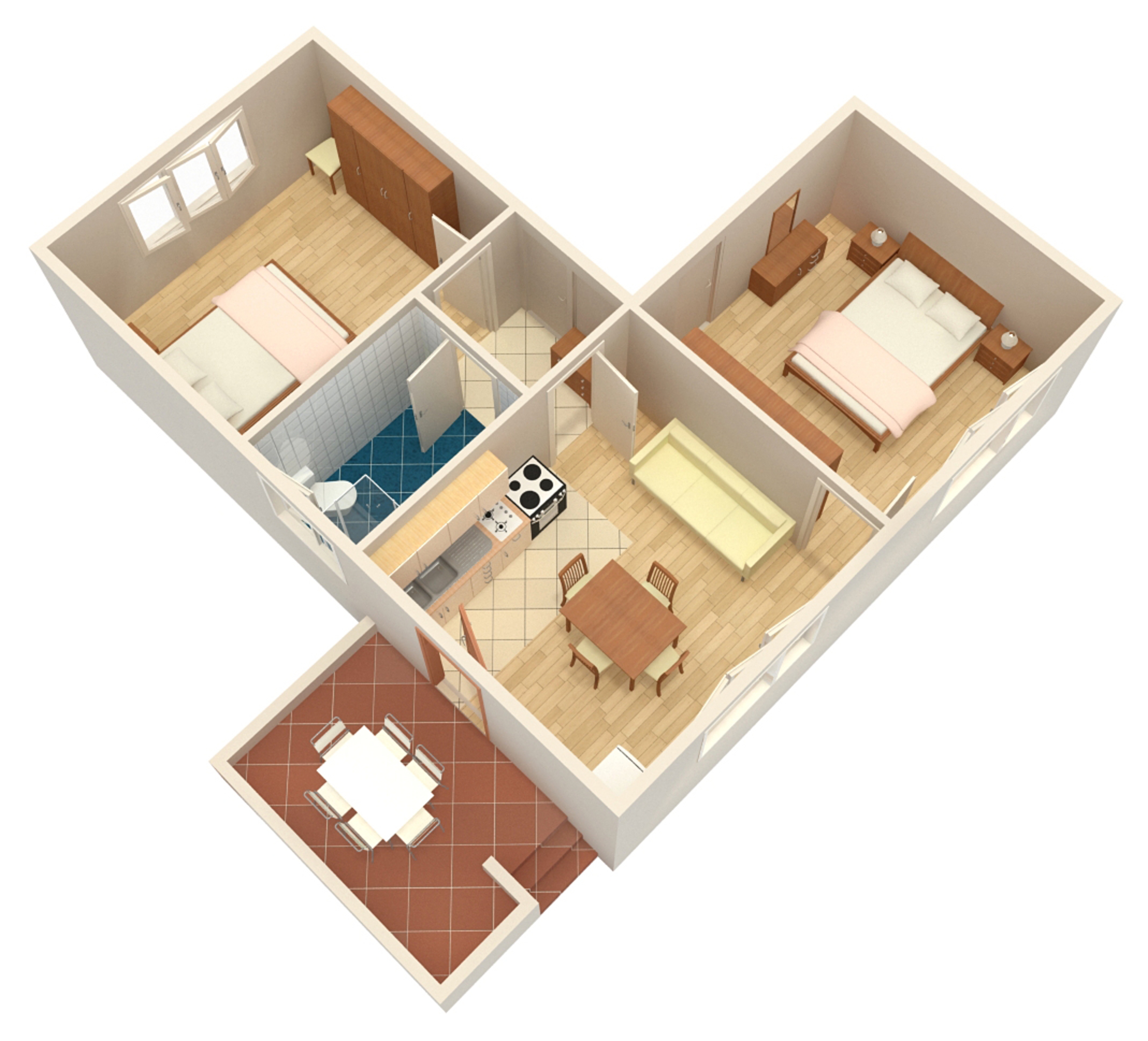 Two bedroom apartment near beach Ugljan  A-a