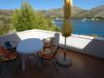 Skrivena Luka, Terrasse dans l’hébergement en type apartment, avec la vue sur la mer et WiFi.