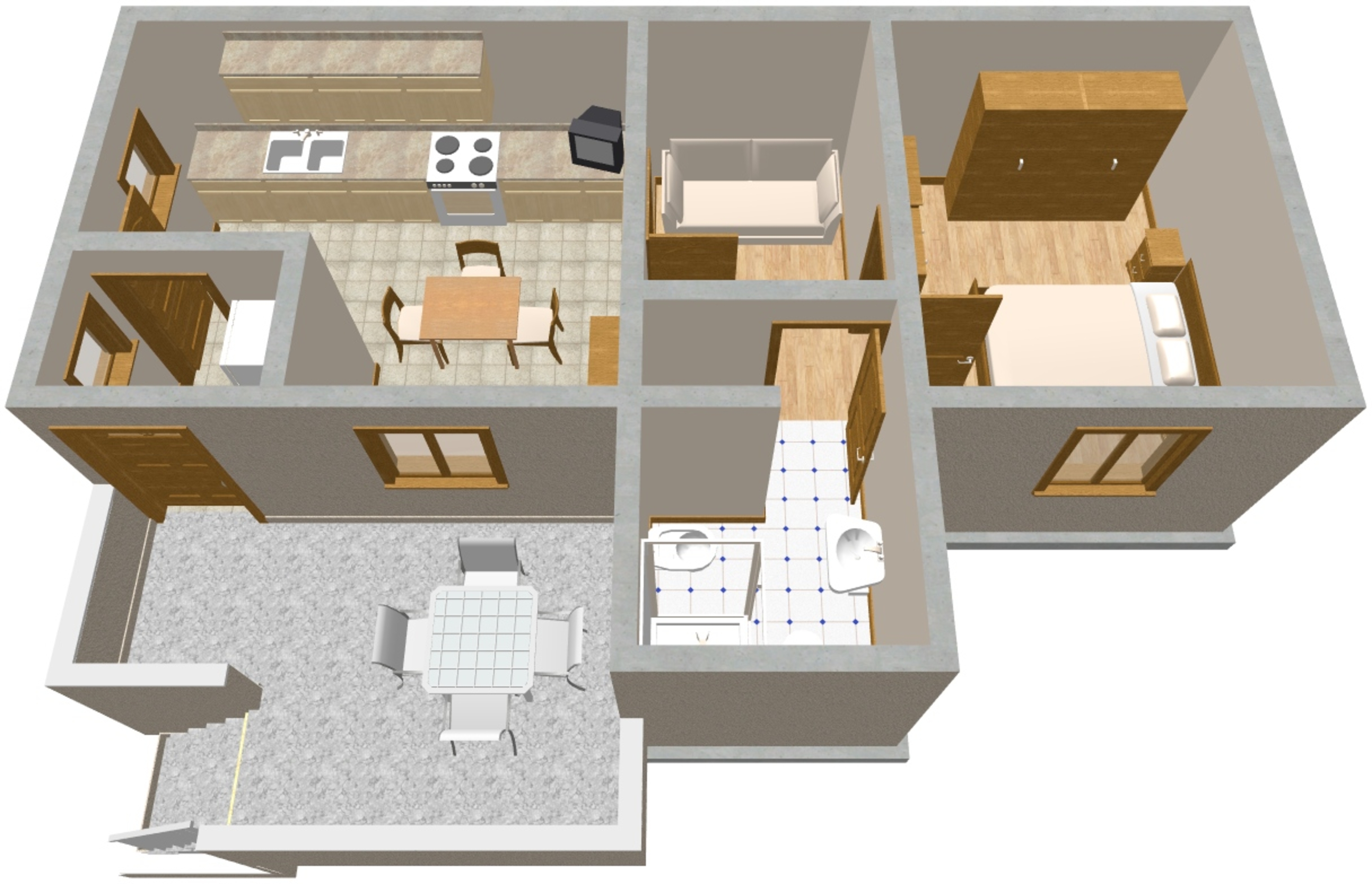 One bedroom apartment near beach Ugljan  A-a