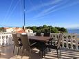 Ugljan, Terrasse dans l’hébergement en type apartment, avec la vue sur la mer et WiFi.