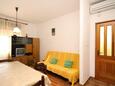 Ugljan, Jídelna v ubytování typu apartment, s klimatizací a WiFi.