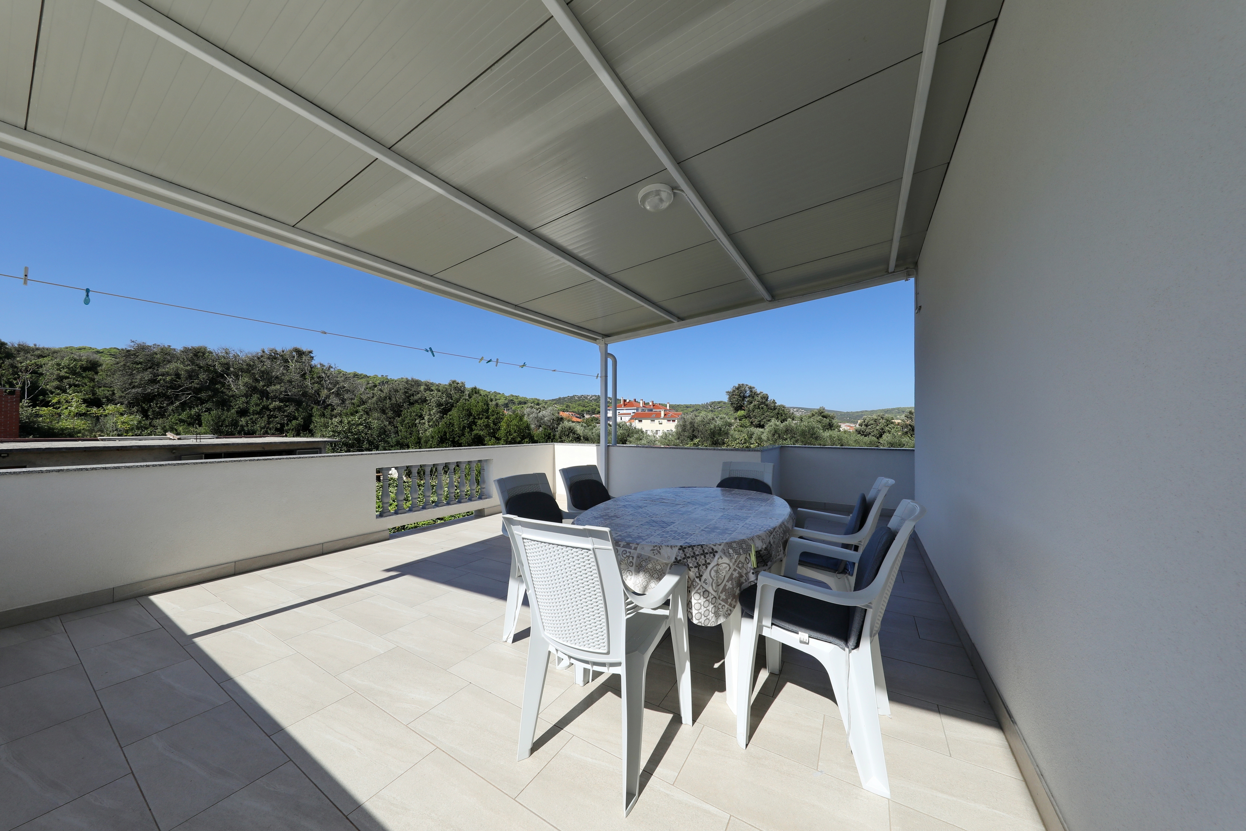 Two bedroom apartment with terrace and sea view Tkon, Pašman  A-b