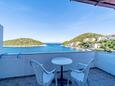 Zaklopatica, Terrasse dans l’hébergement en type apartment, avec la vue sur la mer et WiFi.