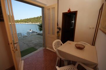 Zaklopatica, Salle à manger dans l’hébergement en type apartment, animaux acceptés et WiFi.