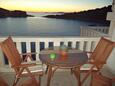 Zaklopatica, Terrasse dans l’hébergement en type apartment, avec la vue sur la mer, animaux acceptés et WiFi.