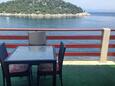 Zaklopatica, Terrasse dans l’hébergement en type apartment, avec la vue sur la mer et WiFi.