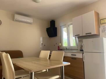 Lukoran, Jídelna v ubytování typu apartment, s klimatizací, domácí mazlíčci povoleni a WiFi.