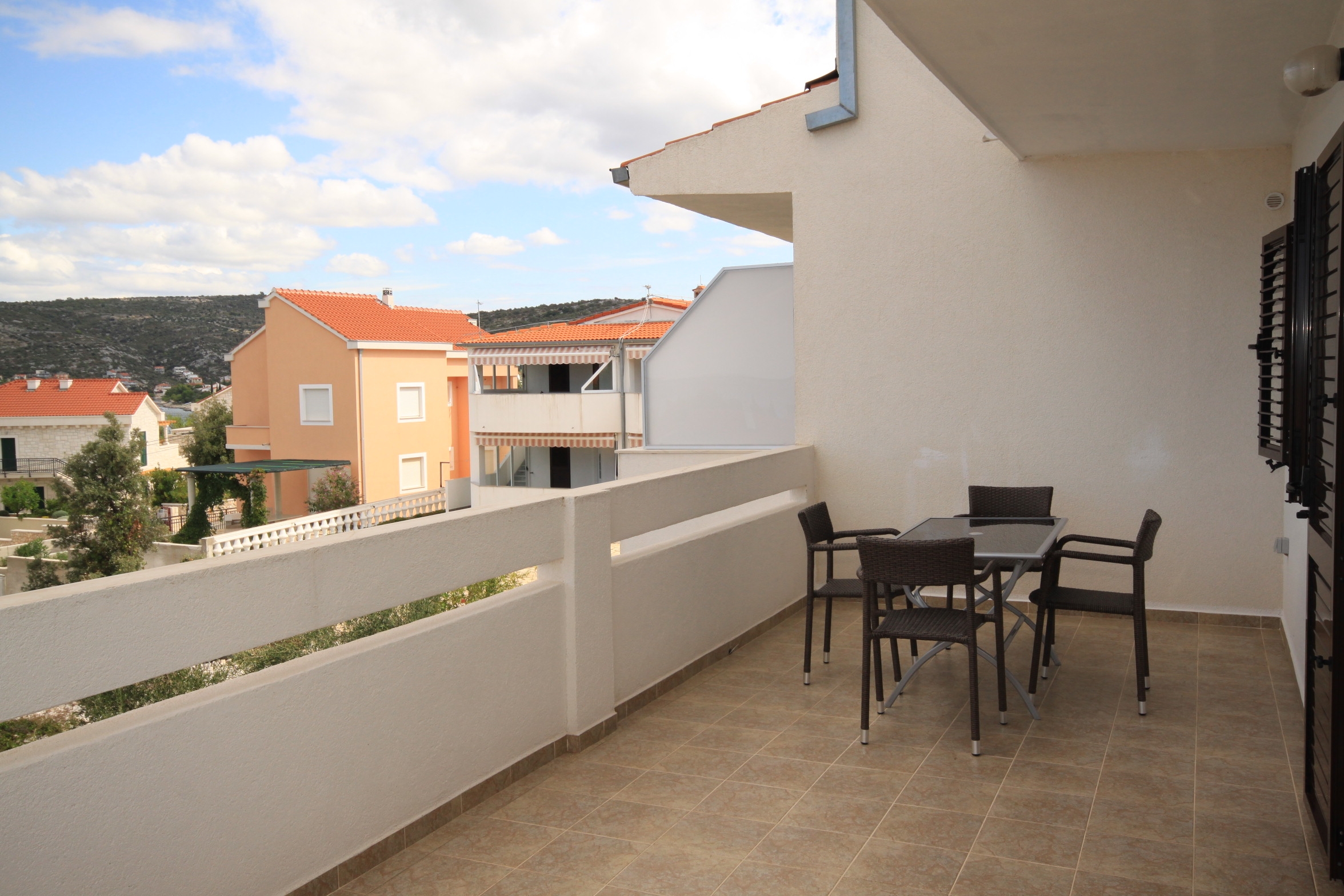 One bedroom apartment with terrace and sea view Ražanj, Rogoznica  A-c