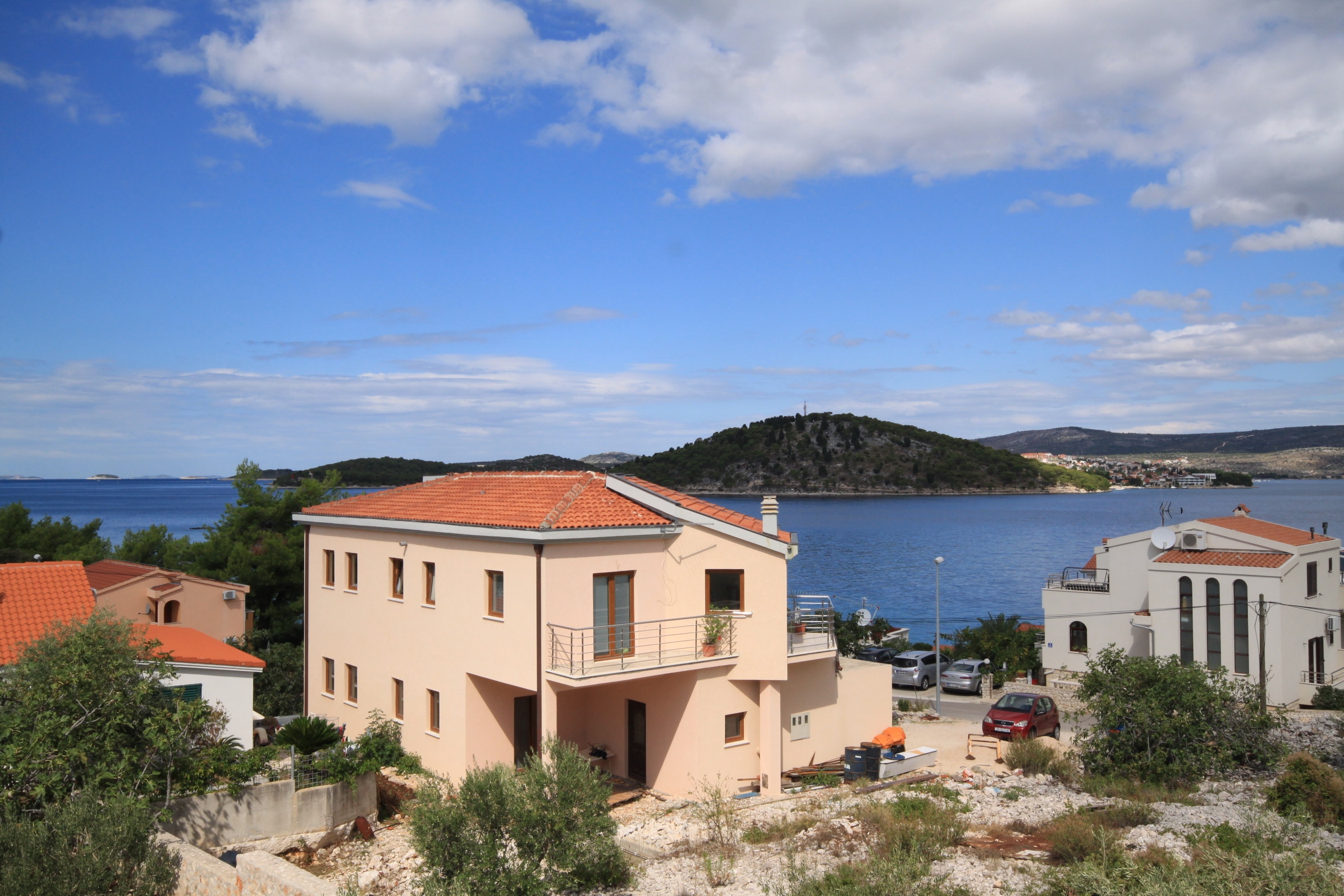 One bedroom apartment with terrace and sea view Ražanj, Rogoznica  A-c