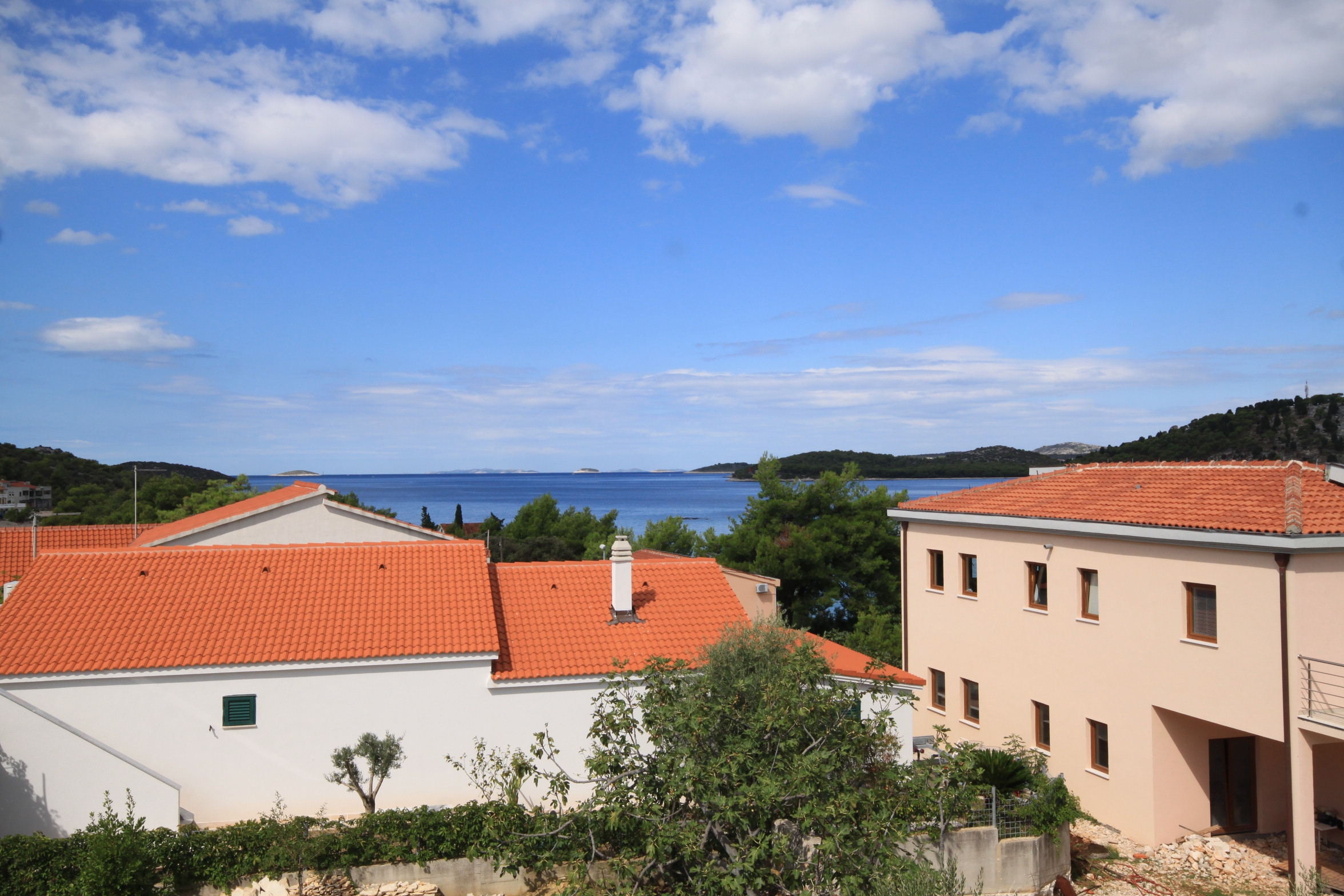 One bedroom apartment with terrace and sea view Ražanj, Rogoznica  A-c