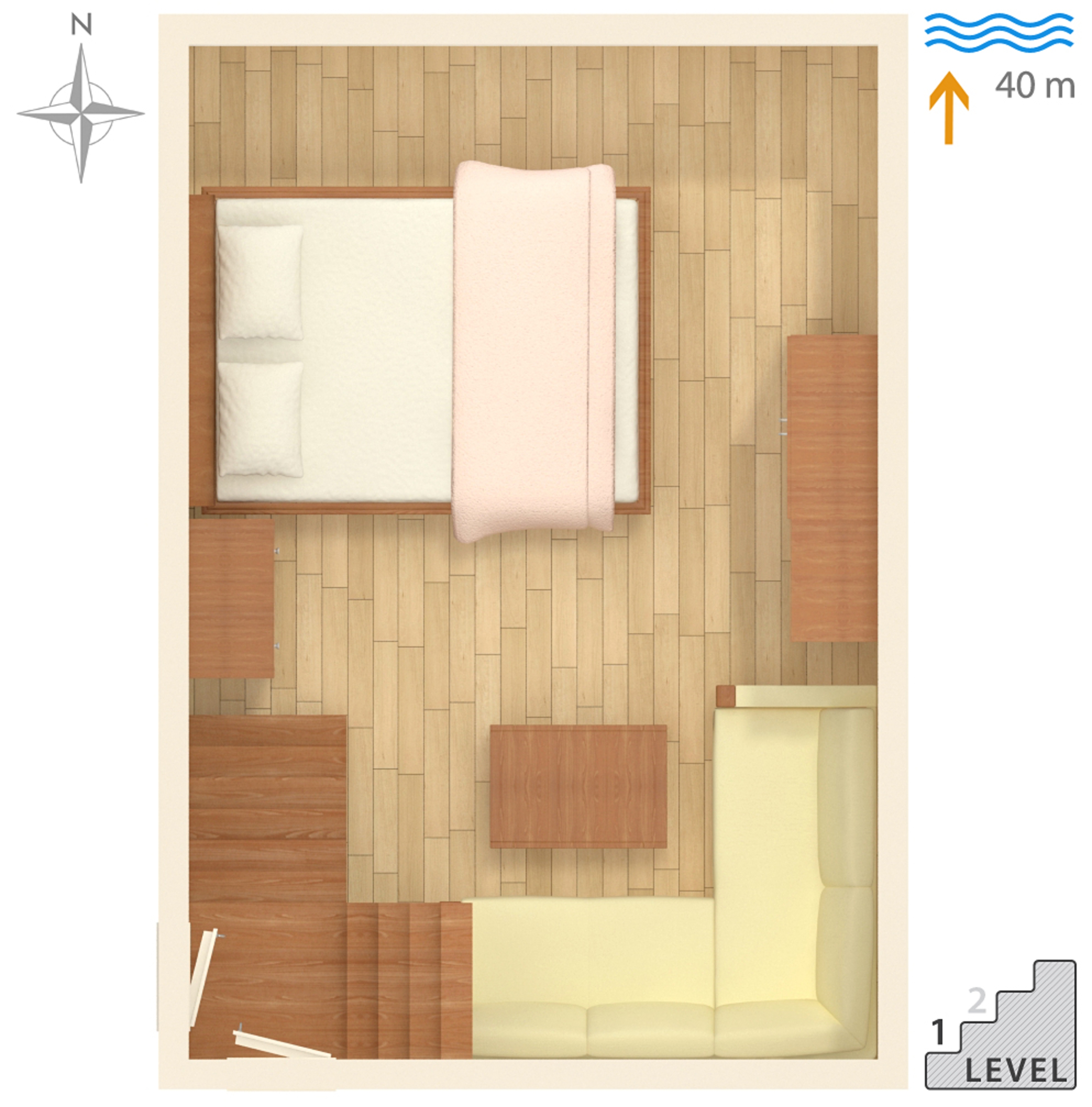 One bedroom apartment near beach Bilo, Primošten  A-b