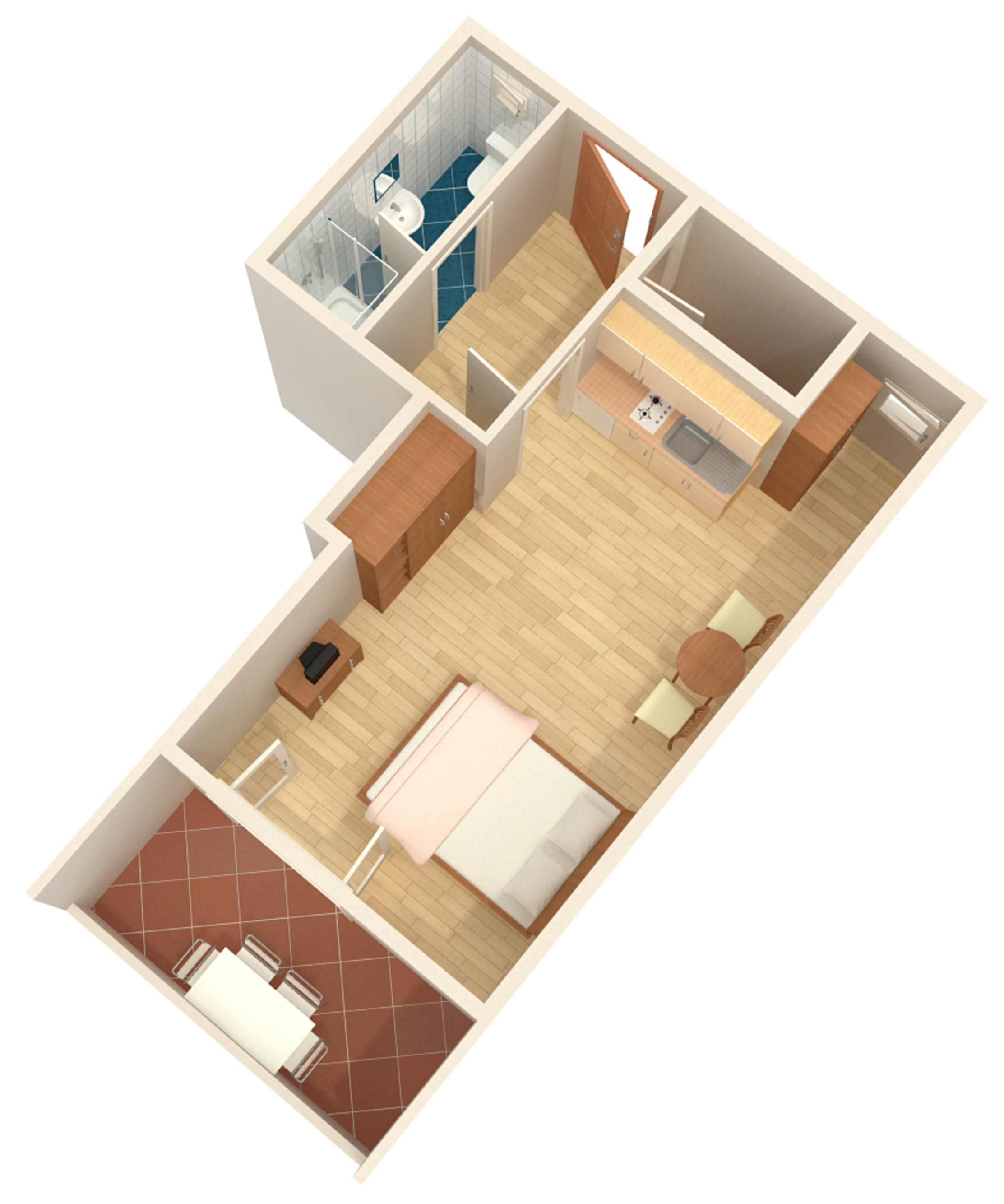 One bedroom apartment near beach Bilo, Primošten  A-b