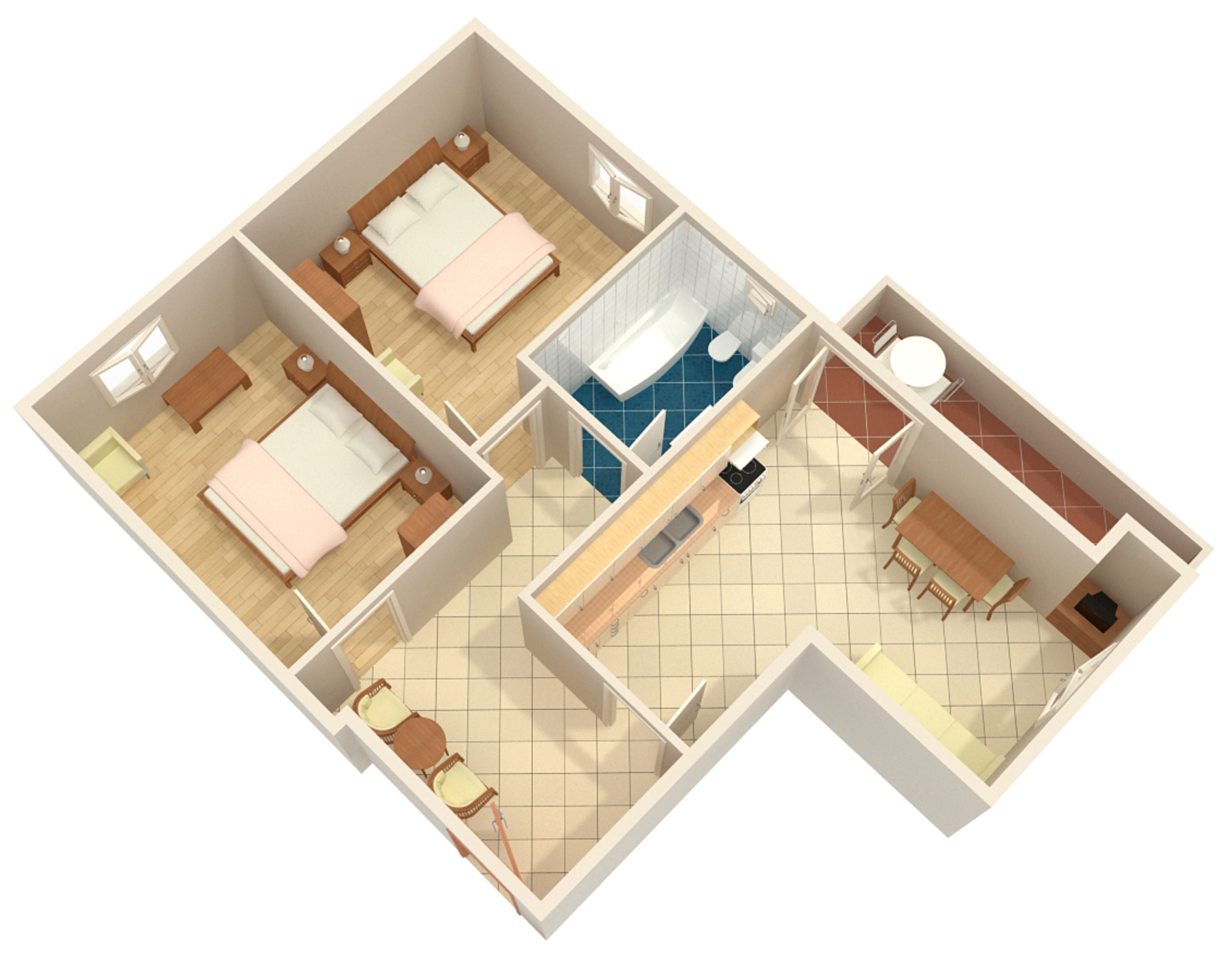 Two bedroom apartment near beach Kali, Ugljan  A-a