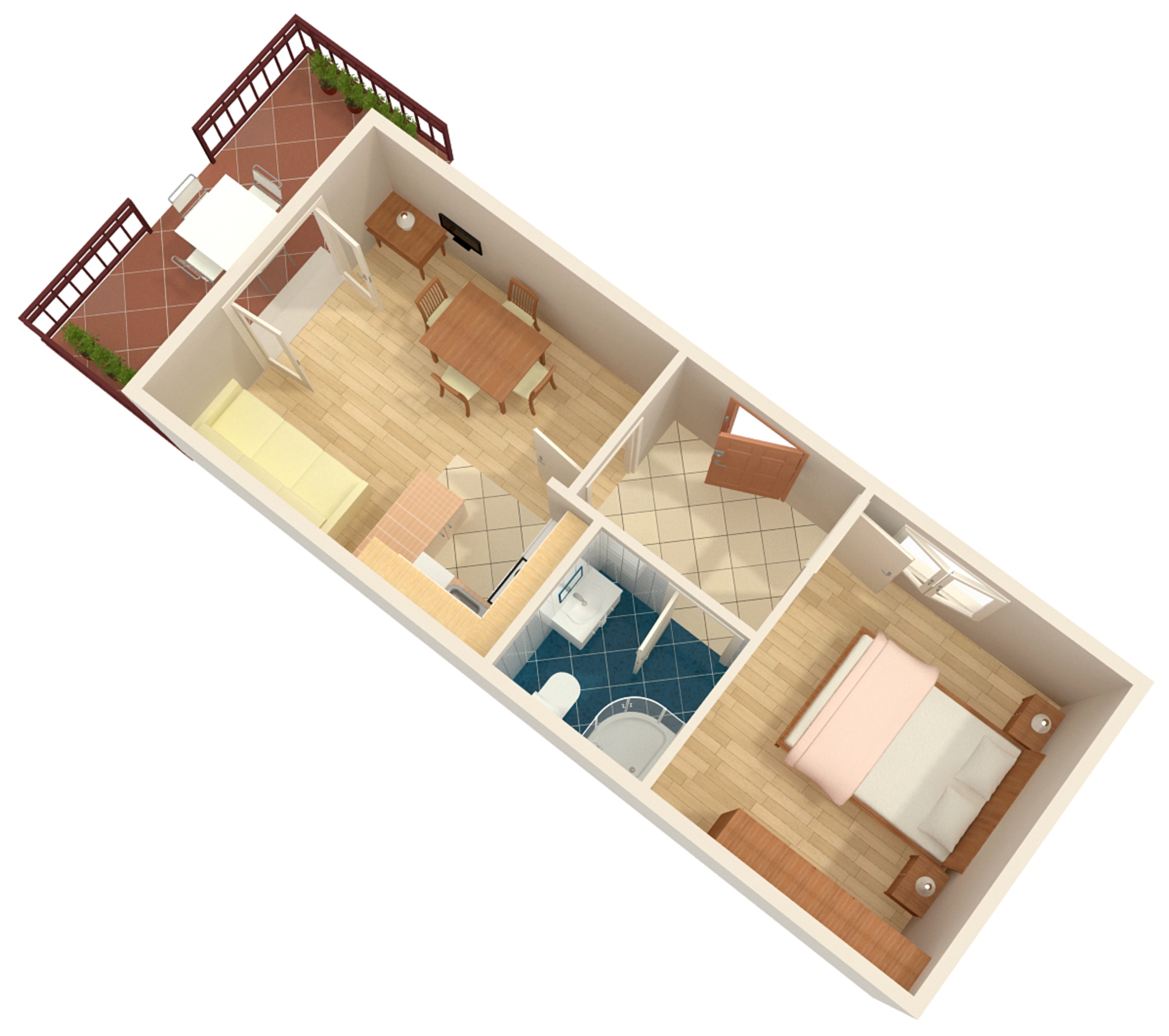 One bedroom apartment near beach Duće, Omiš  A-a