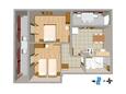 Sušica, plattegrond in the apartment, (pet friendly) en WiFi.