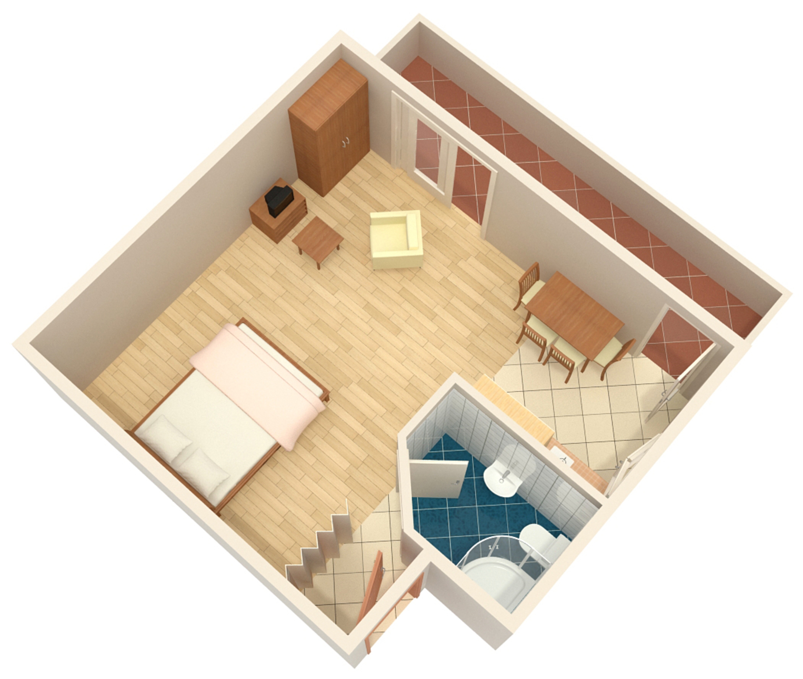 Studio flat with balcony Ždrelac, Pašman  AS-a