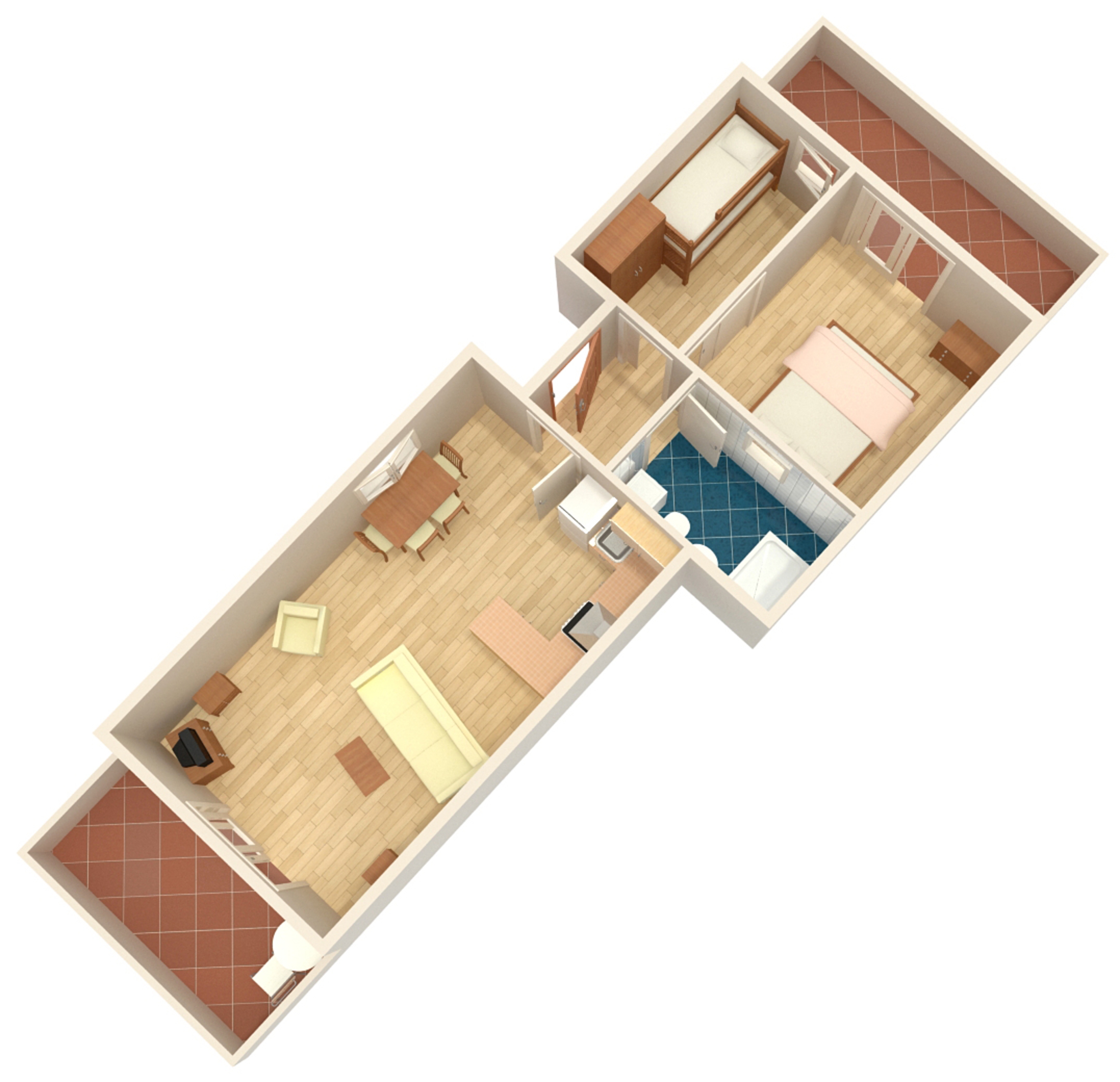 Studio flat with terrace and sea view Ždrelac, Pašman  AS-b