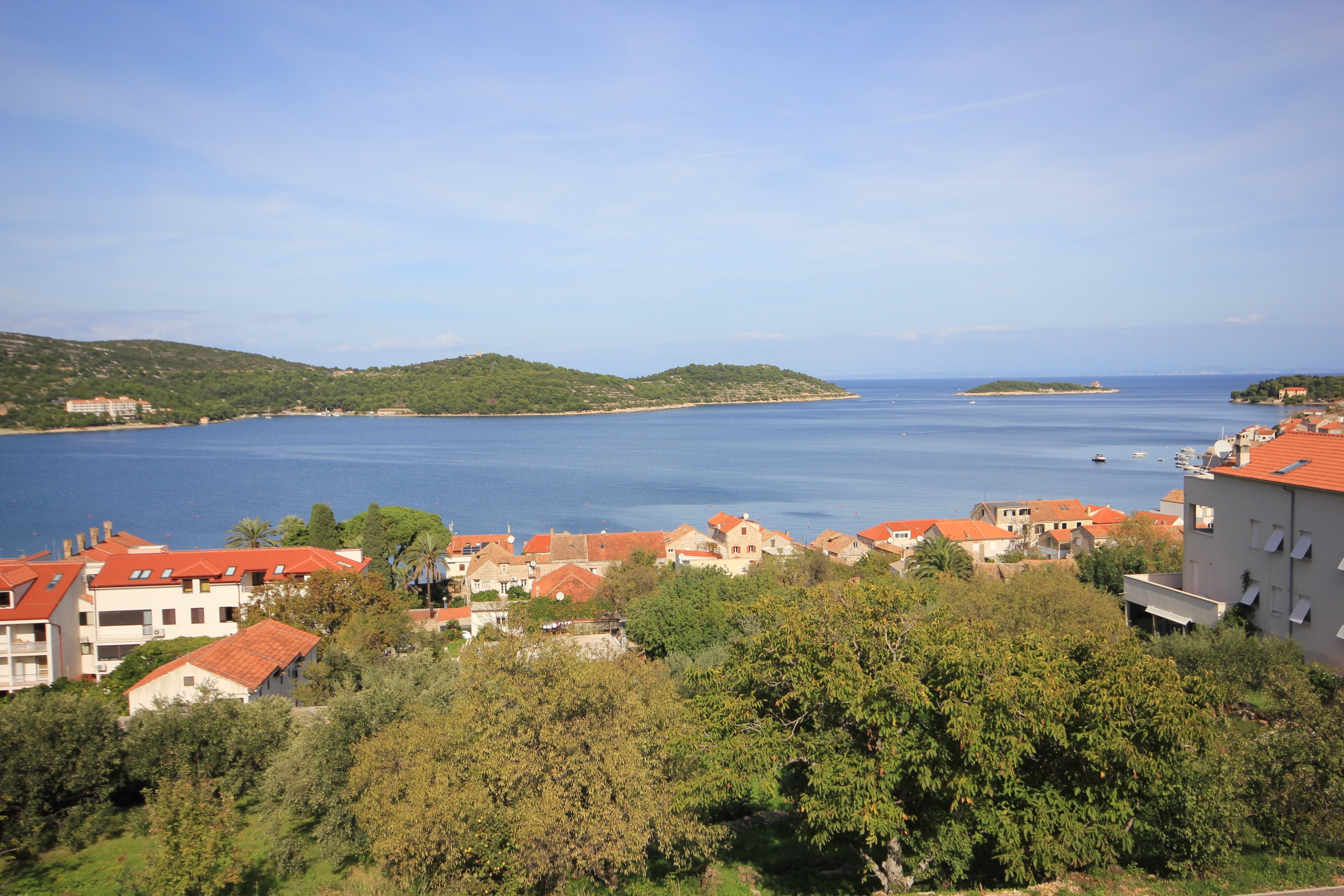 Two bedroom apartment with balcony and sea view Vis  A-a
