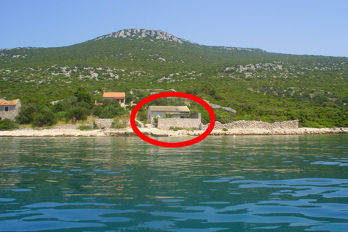Dvosobna hiša ob morju Zaliv Čerenje, Pašman  K