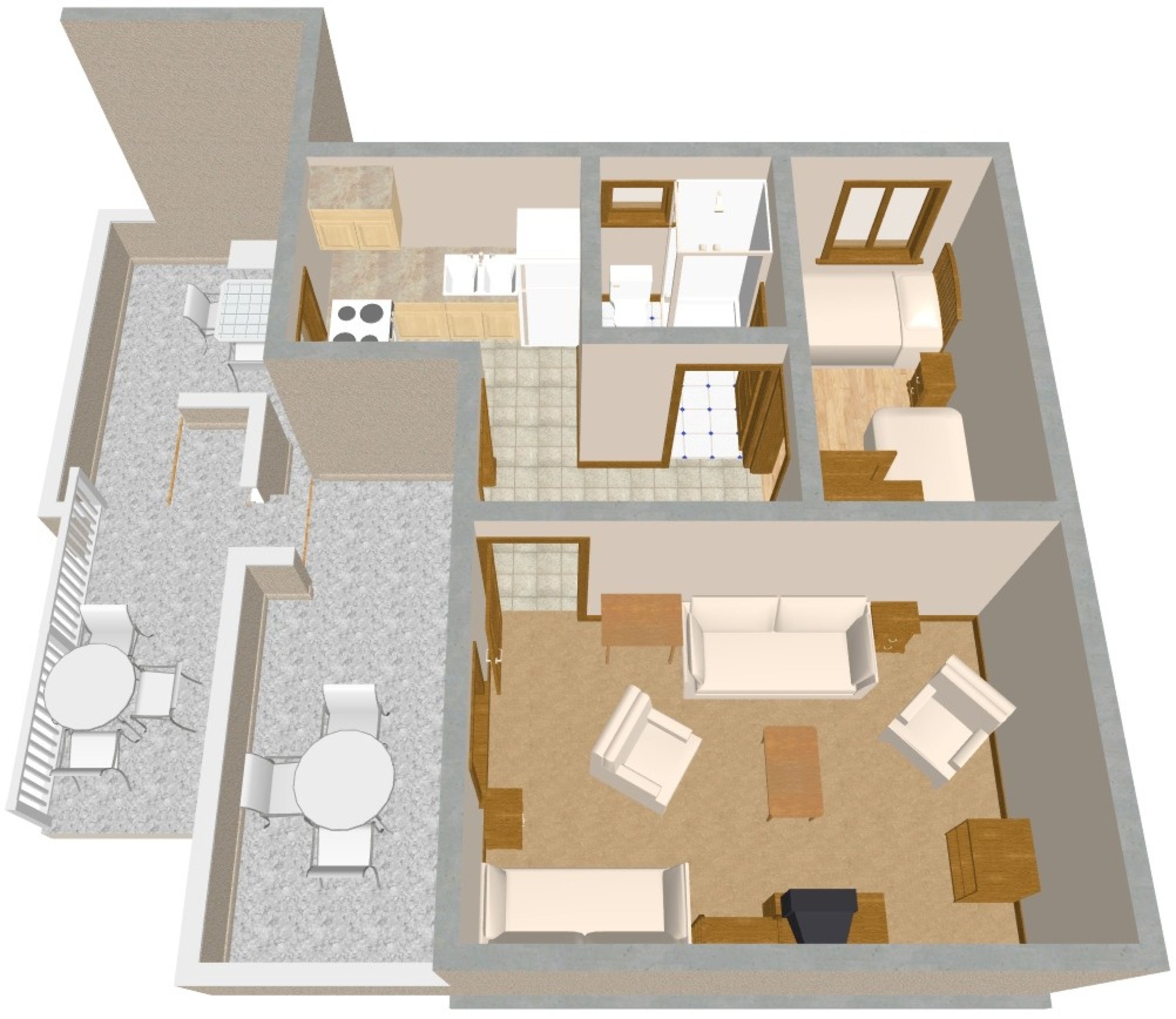 One bedroom apartment near beach Sveti Petar, Biograd  A-a