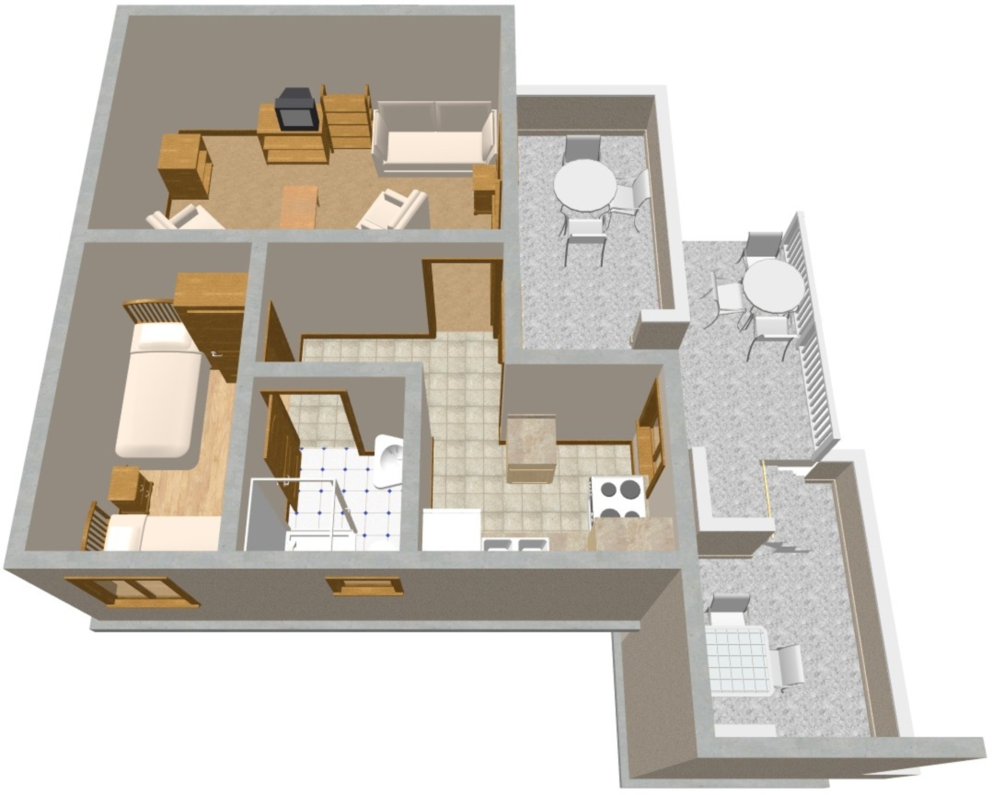 One bedroom apartment near beach Sveti Petar, Biograd  A-a