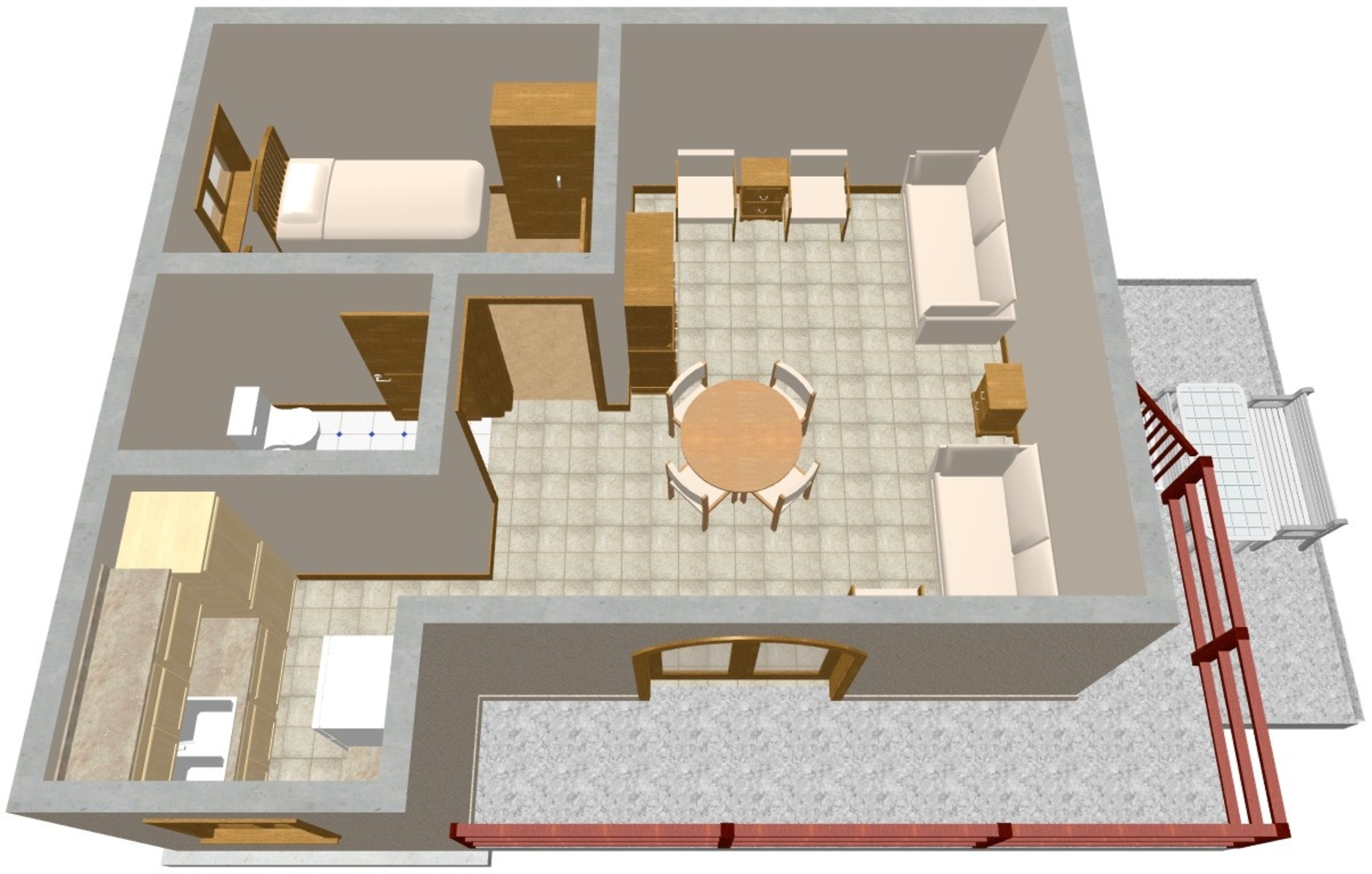 One bedroom apartment near beach Sveti Petar, Biograd  A-b