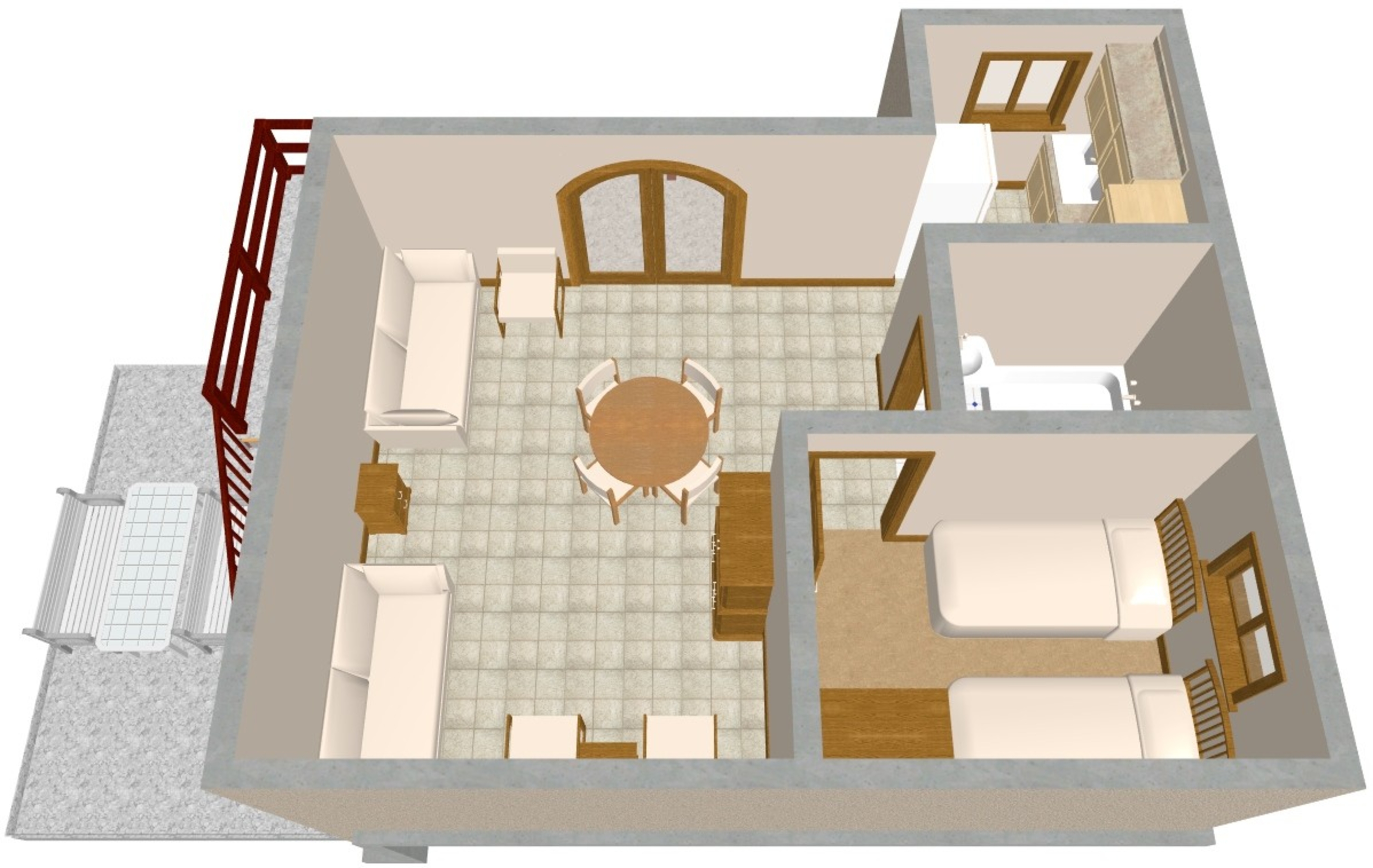 One bedroom apartment near beach Sveti Petar, Biograd  A-b