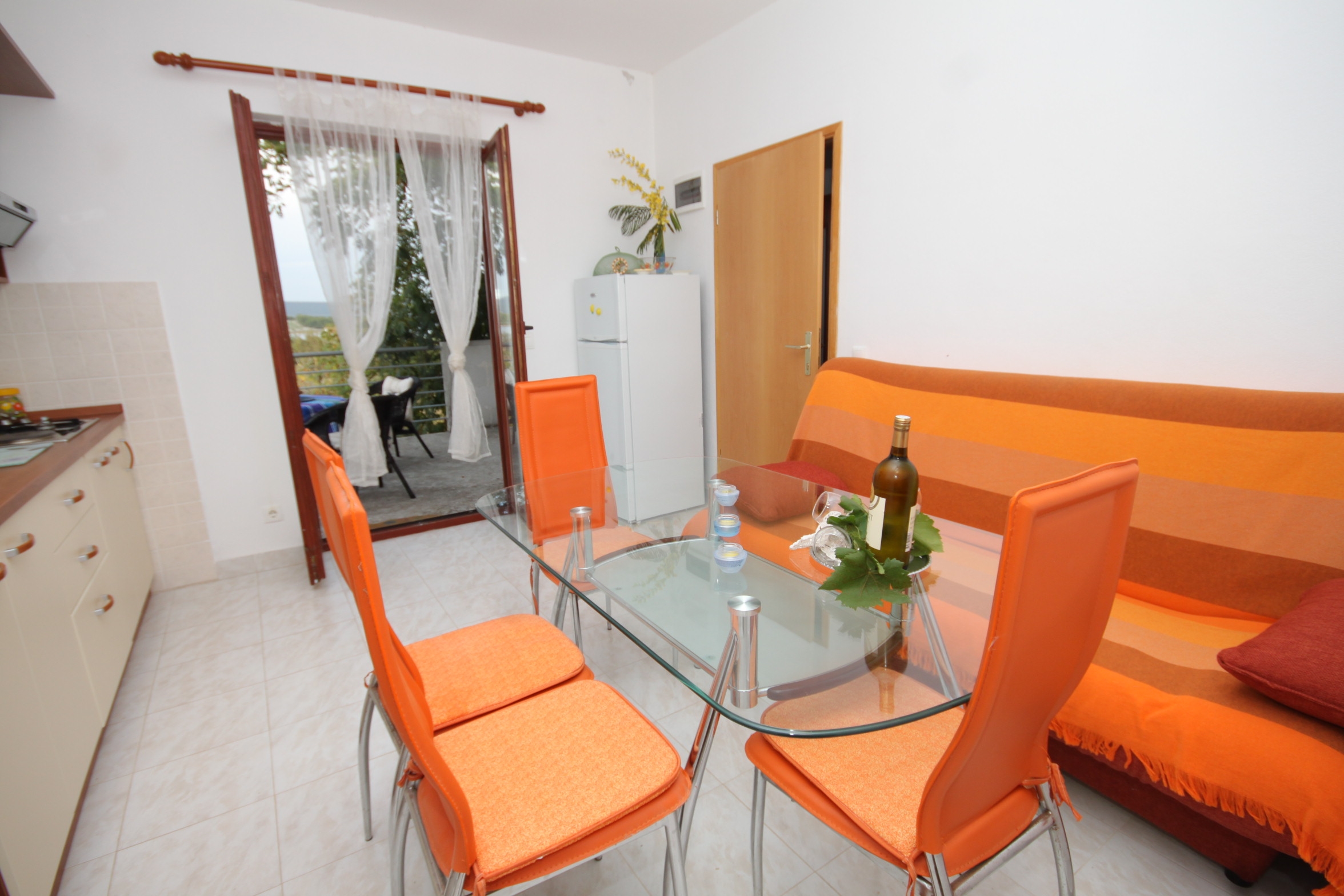 One bedroom apartment with terrace and sea view Mrljane, Pašman (A-8498-a)