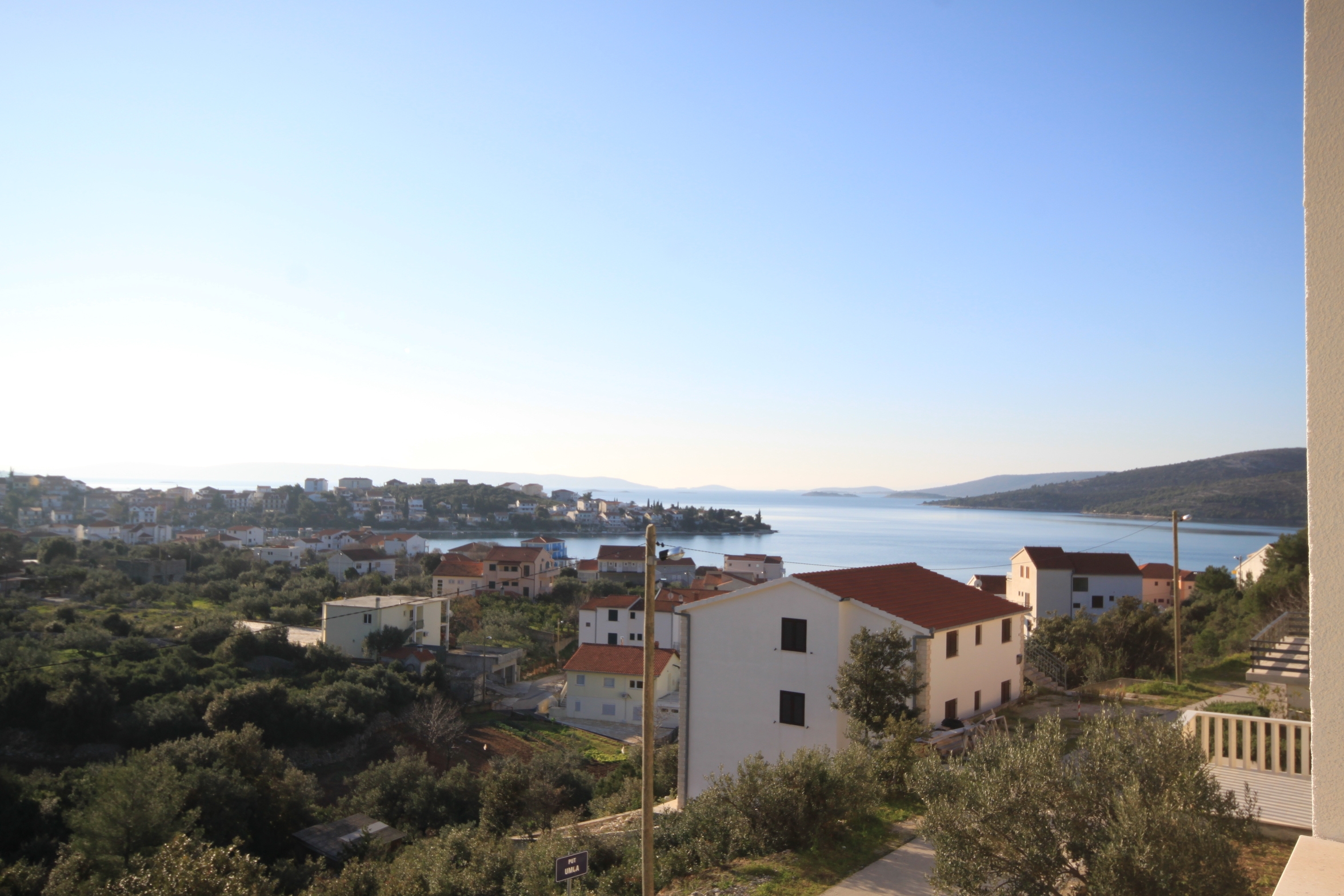 Two bedroom apartment with balcony and sea view Seget Vranjica, Trogir  A-b